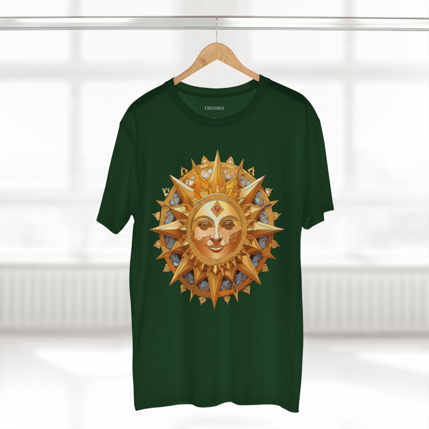 Sun Shirt, Shirt with Sun, Tee Shirt with Gold Sun