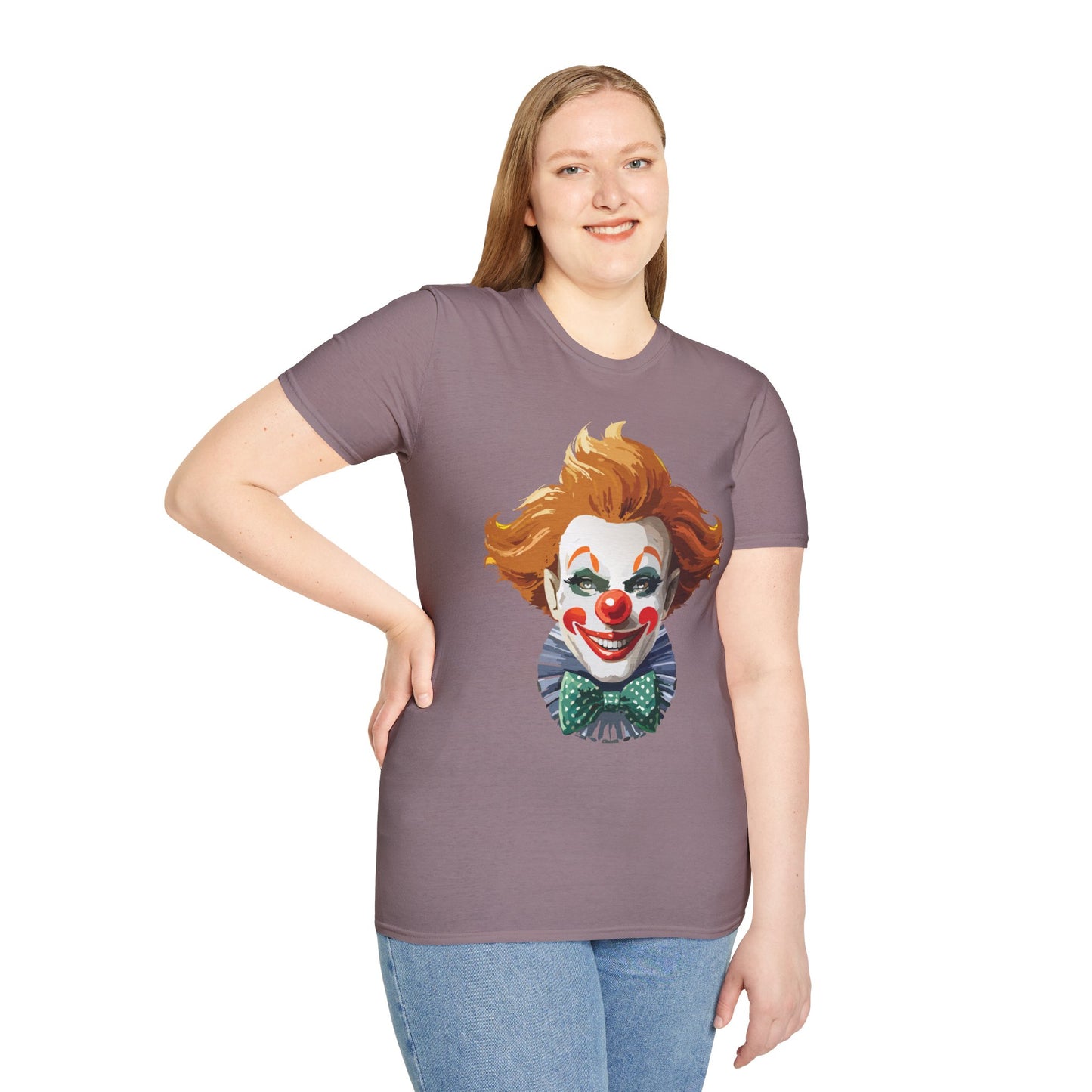Clown Shirt, T Shirt with Clown, Funny Man Shirt, Tee Shirt with Funny Man, Circus Shirt, Shirt with Circus, Scary Man Shirt, Shirt with Scary Man