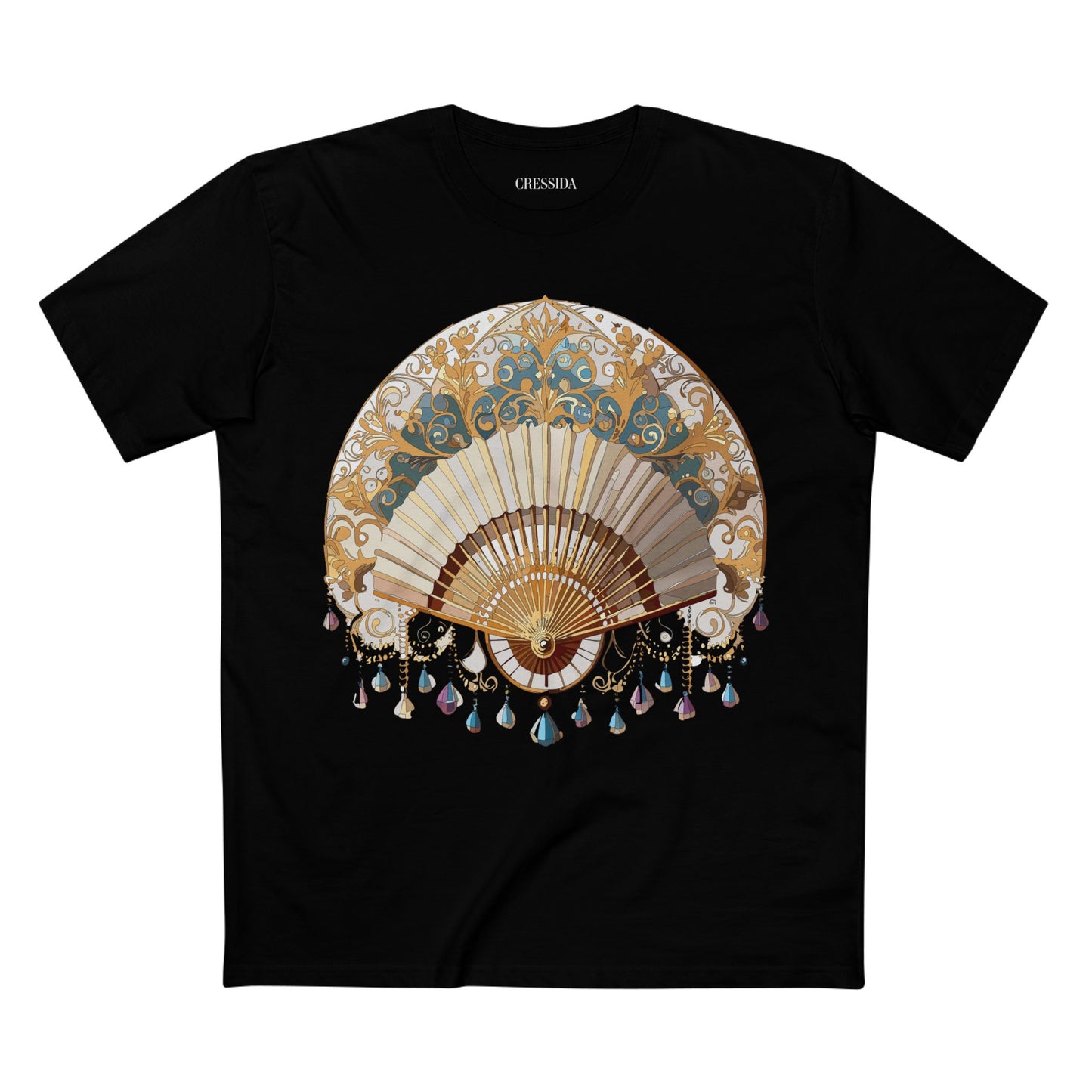 Fan shirt, Shirt with Fan, Tee Shirt with Antique Fan