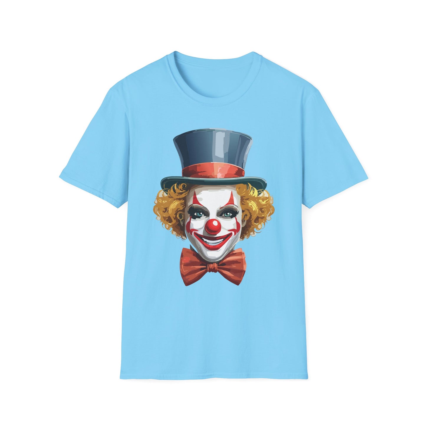 Clown Shirt, T Shirt with Clown, Funny Man Shirt, Tee Shirt with Funny Man, Circus Shirt, Shirt with Circus, Scary Man Shirt, Shirt with Scary Man