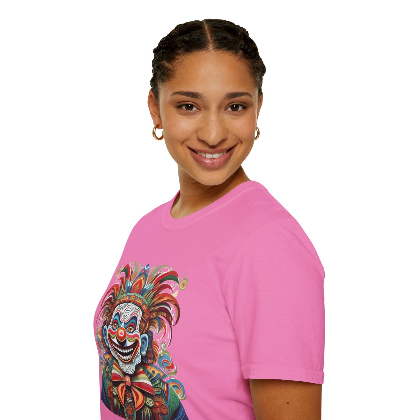Clown Shirt, T Shirt with Clown, Funny Man Shirt, Tee Shirt with Funny Man, Circus Shirt, Shirt with Circus, Scary Man Shirt, Shirt with Scary Man