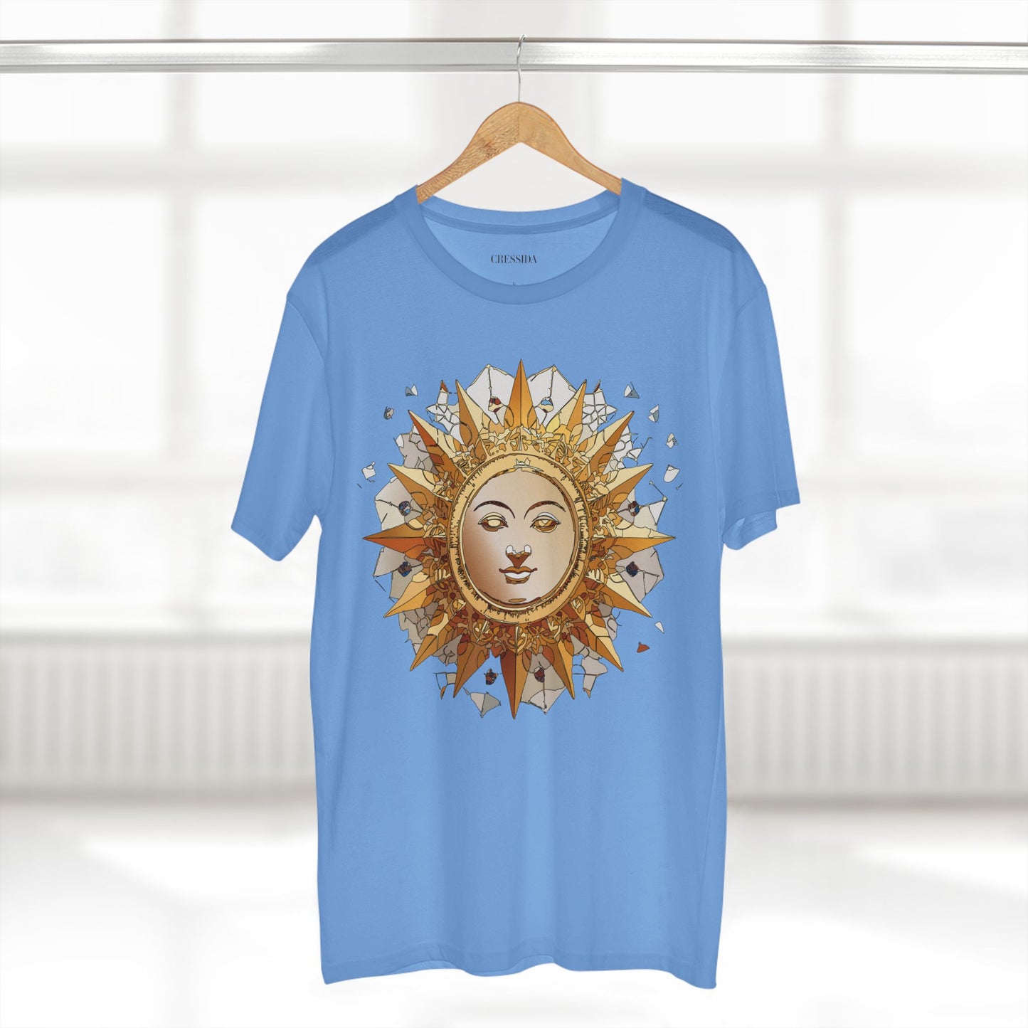 Sun Shirt, Shirt with Sun, Tee Shirt with Gold Sun