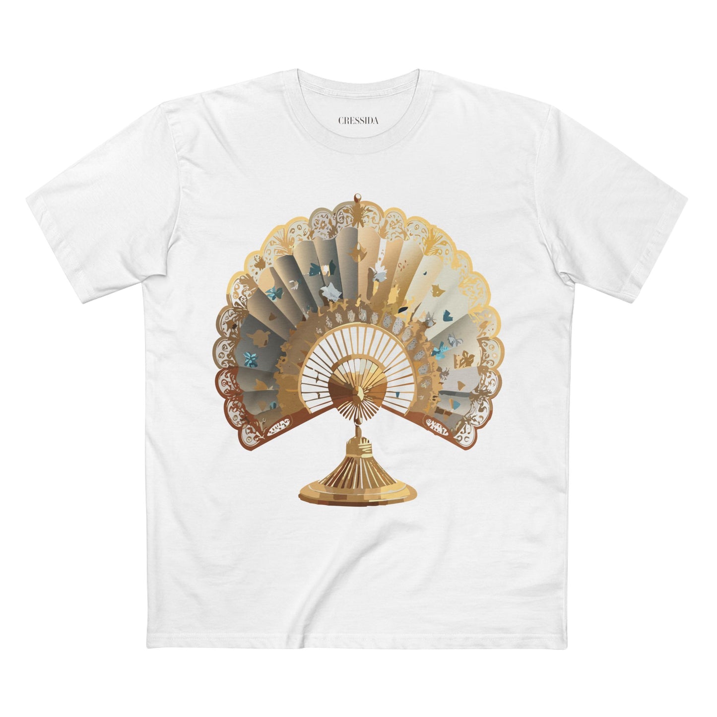 Fan shirt, Shirt with Fan, Tee Shirt with Antique Fan