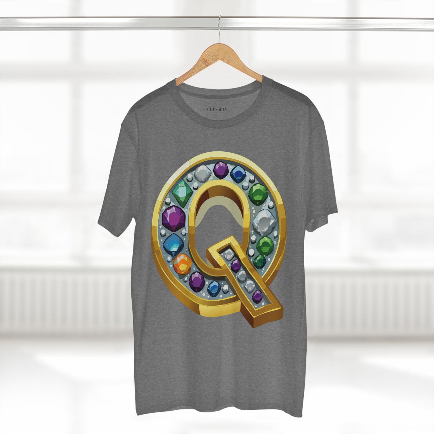 Letter Shirt, Shirt with Letters, Tee Shirt with Gold Letters