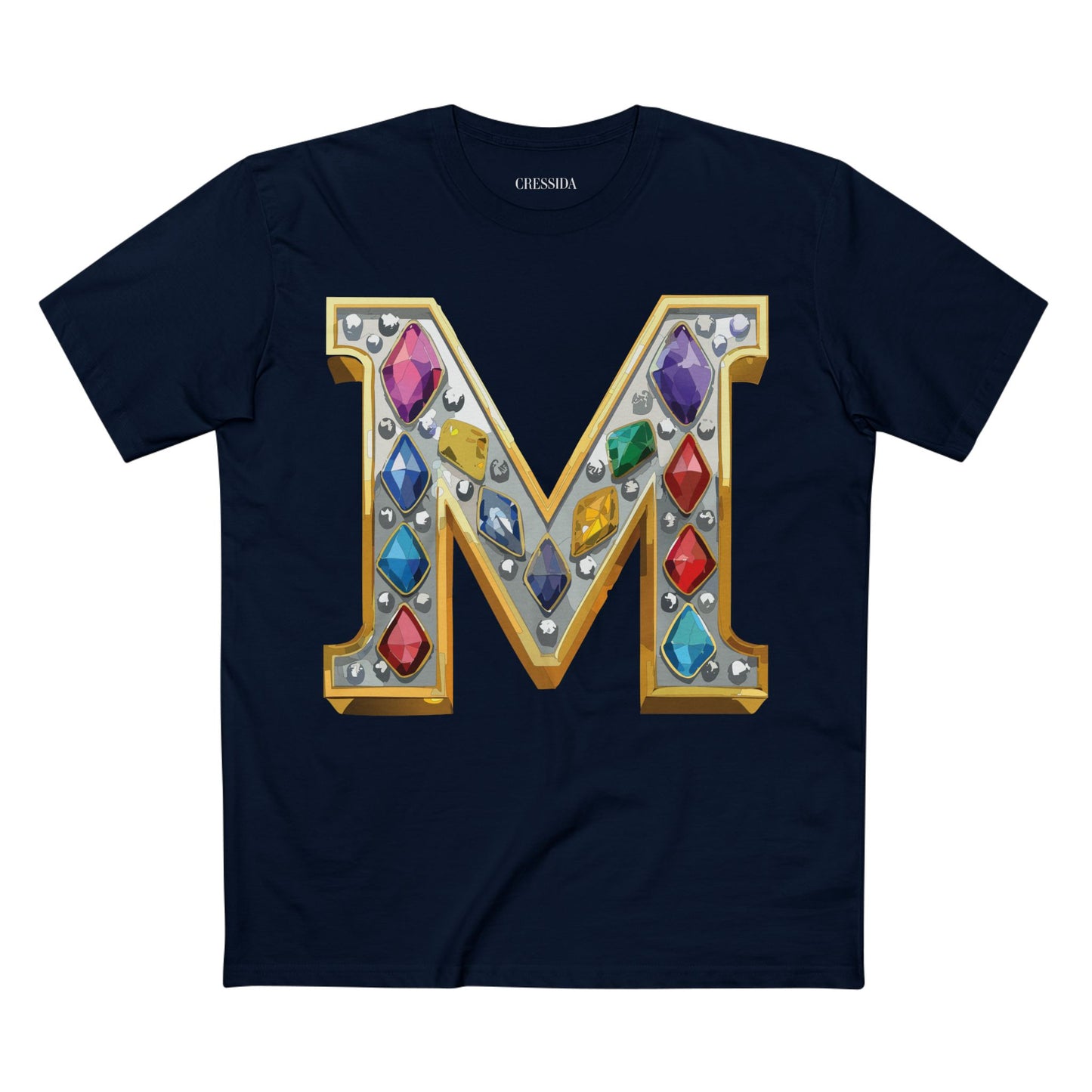Letter Shirt, Shirt with Letters, Tee Shirt with Gold Letters
