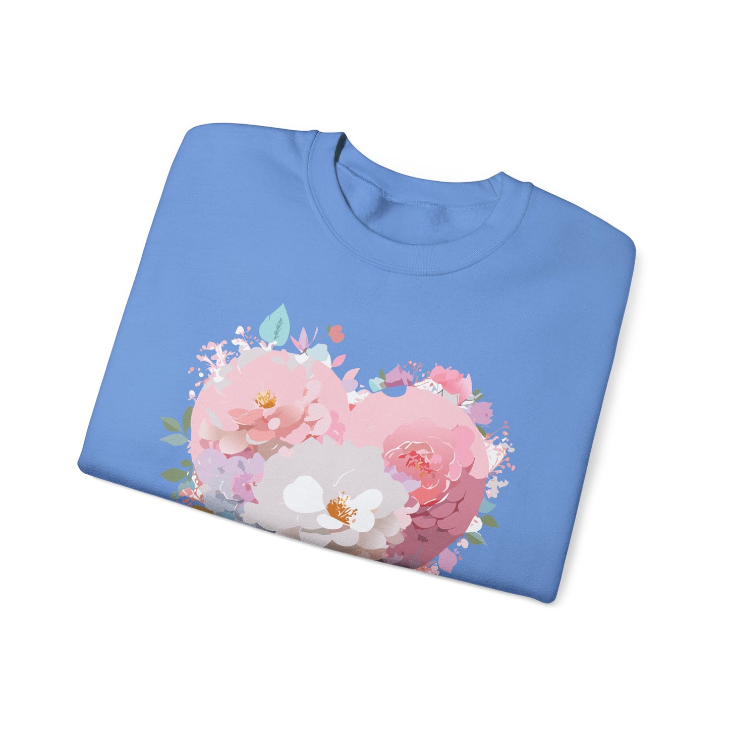 Floral Heart Sweatshirt, Floral Love Sweatshirt, Valentine's Day Sweatshirt, Heart Floral Sweatshirt