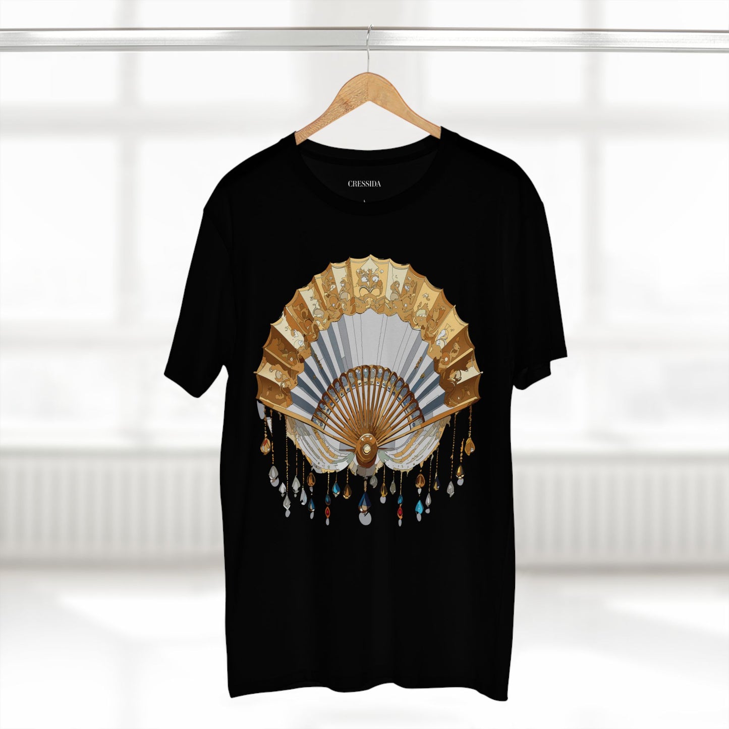Fan shirt, Shirt with Fan, Tee Shirt with Antique Fan