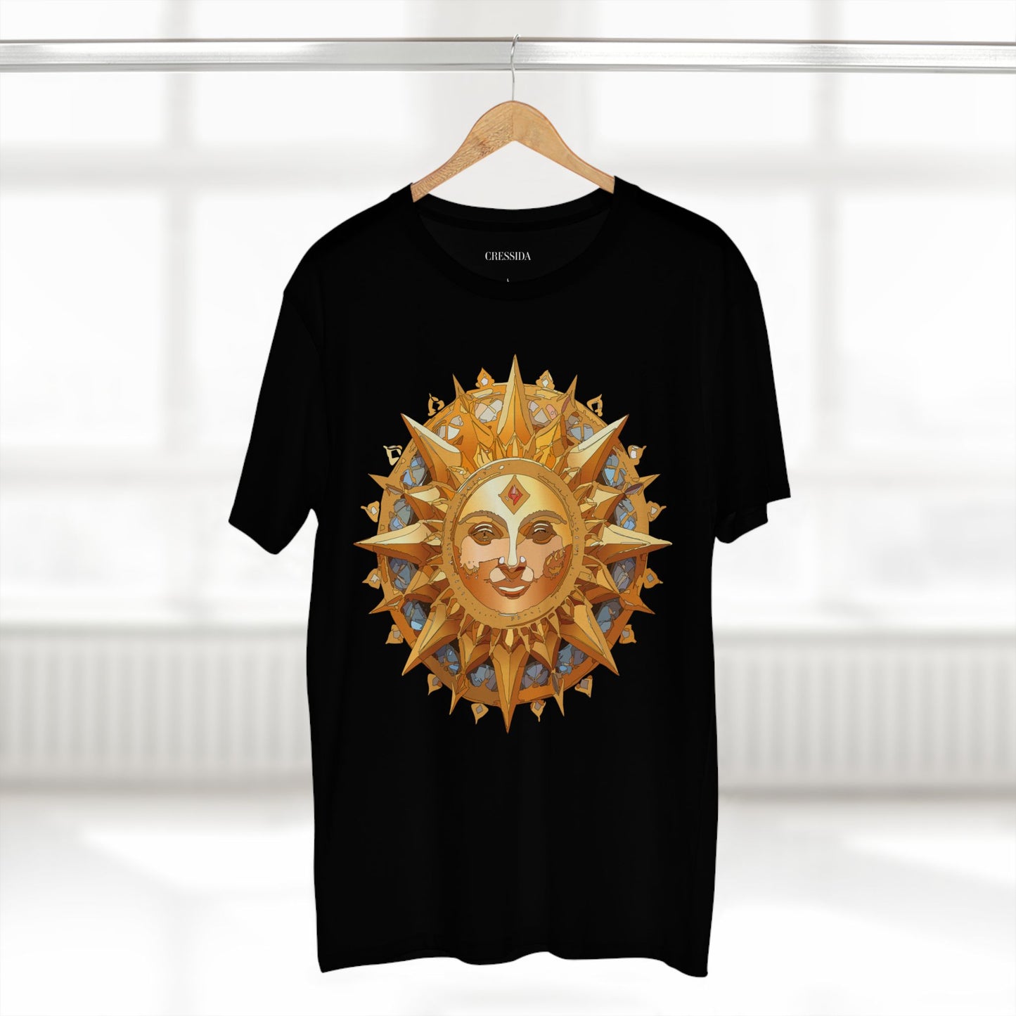 Sun Shirt, Shirt with Sun, Tee Shirt with Gold Sun