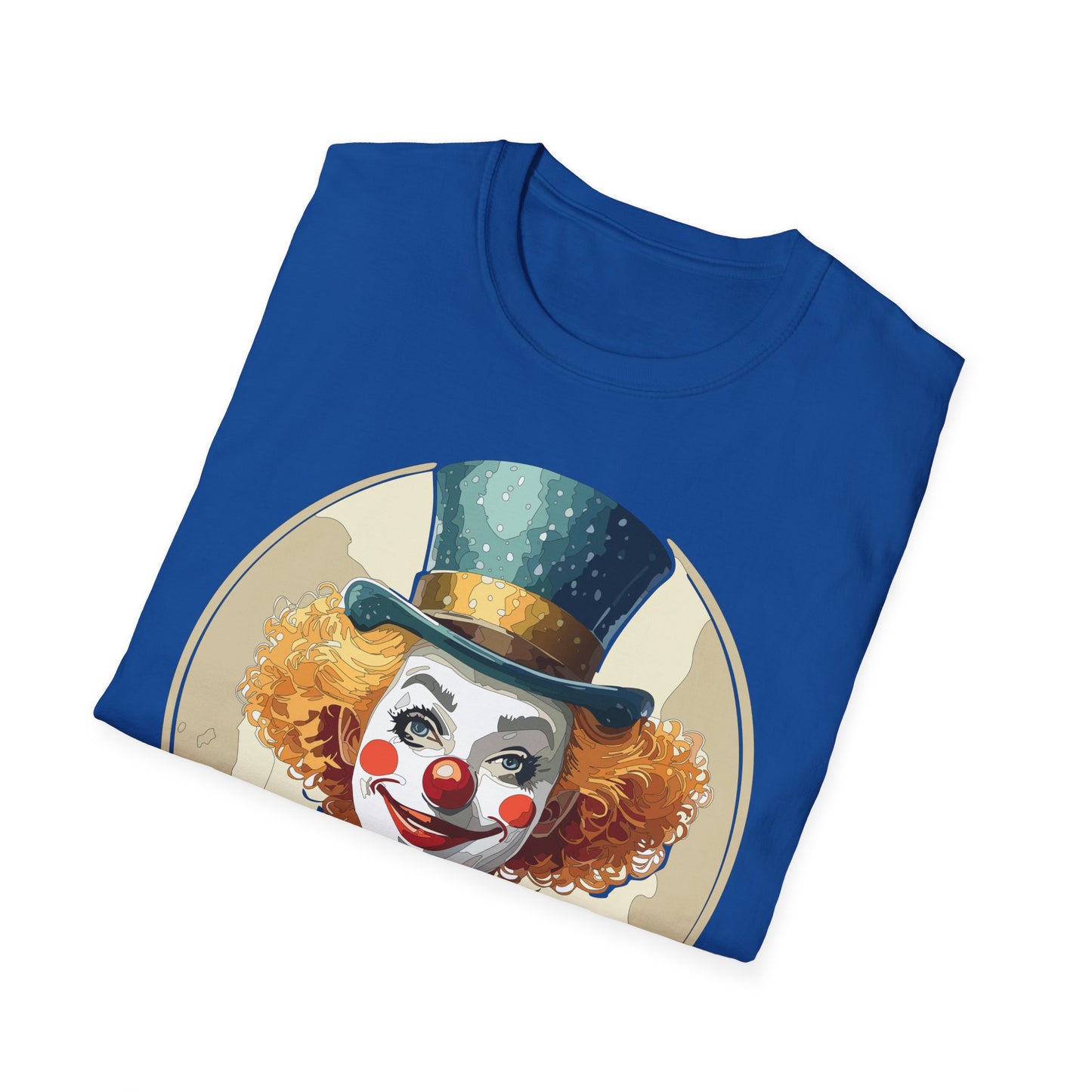 Clown Shirt, T Shirt with Clown, Funny Man Shirt, Tee Shirt with Funny Man, Circus Shirt, Shirt with Circus, Scary Man Shirt, Shirt with Scary Man