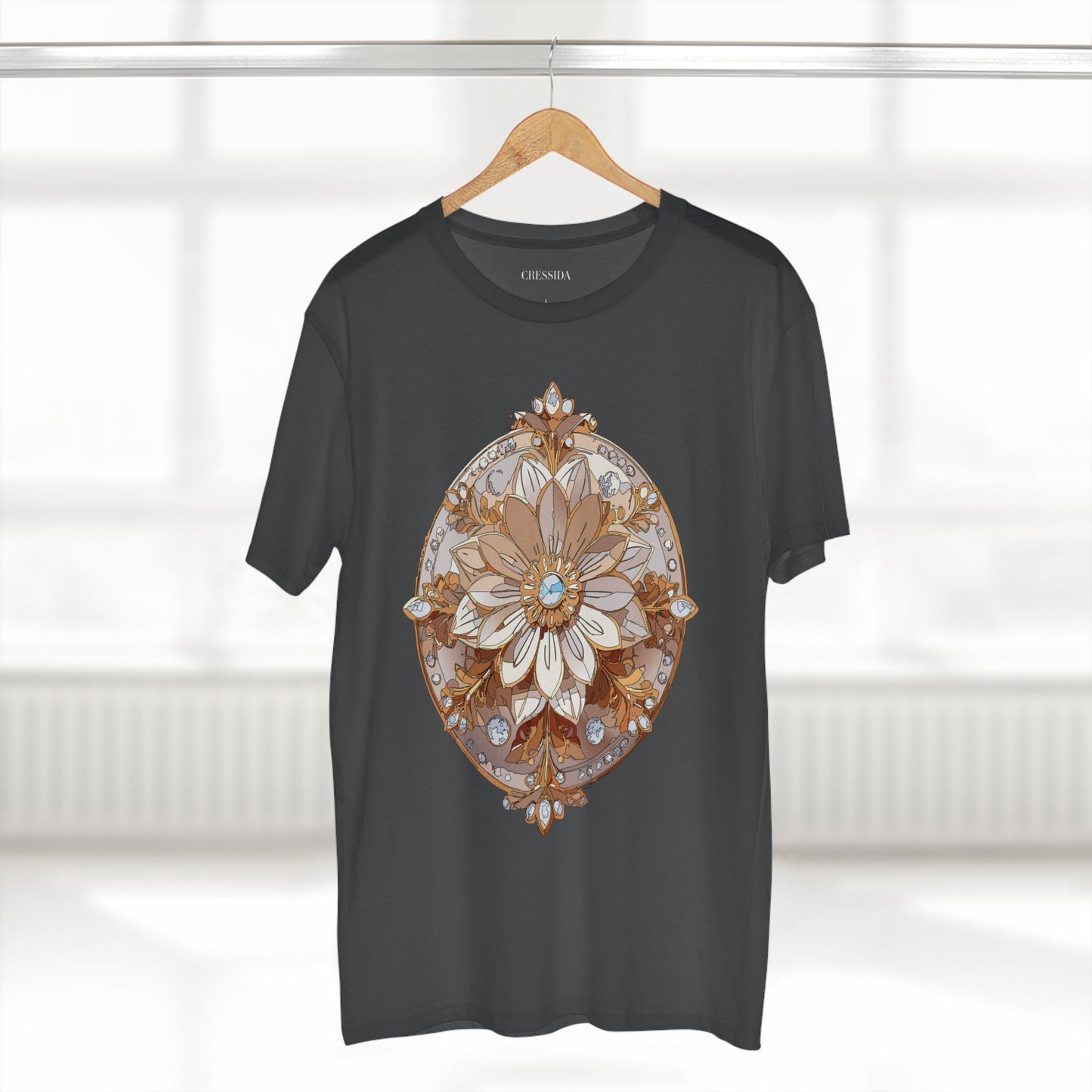 Floral Shirt, Shirt with Flower, Tee Shirt with Antique Flower
