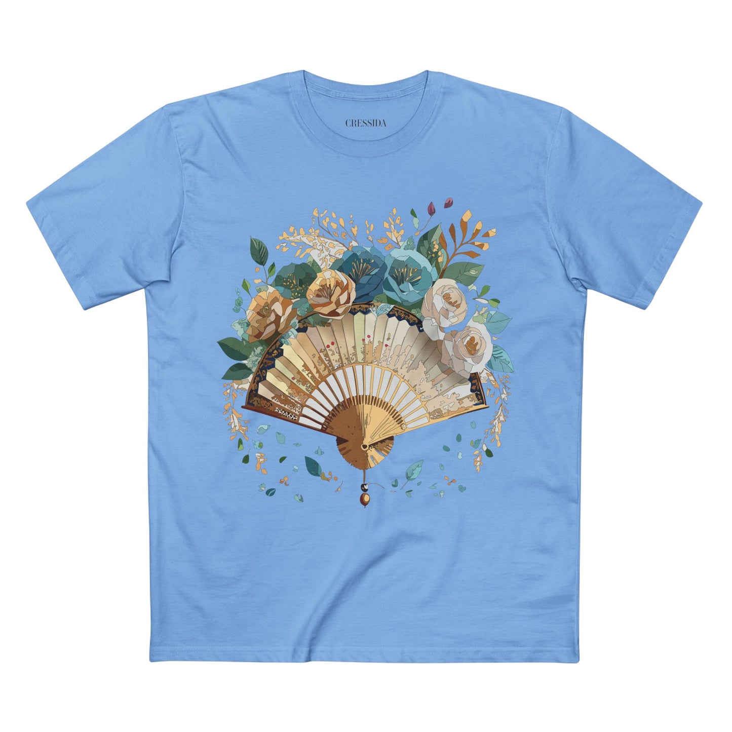 Fan shirt, Shirt with Fan, Tee Shirt with Antique Fan