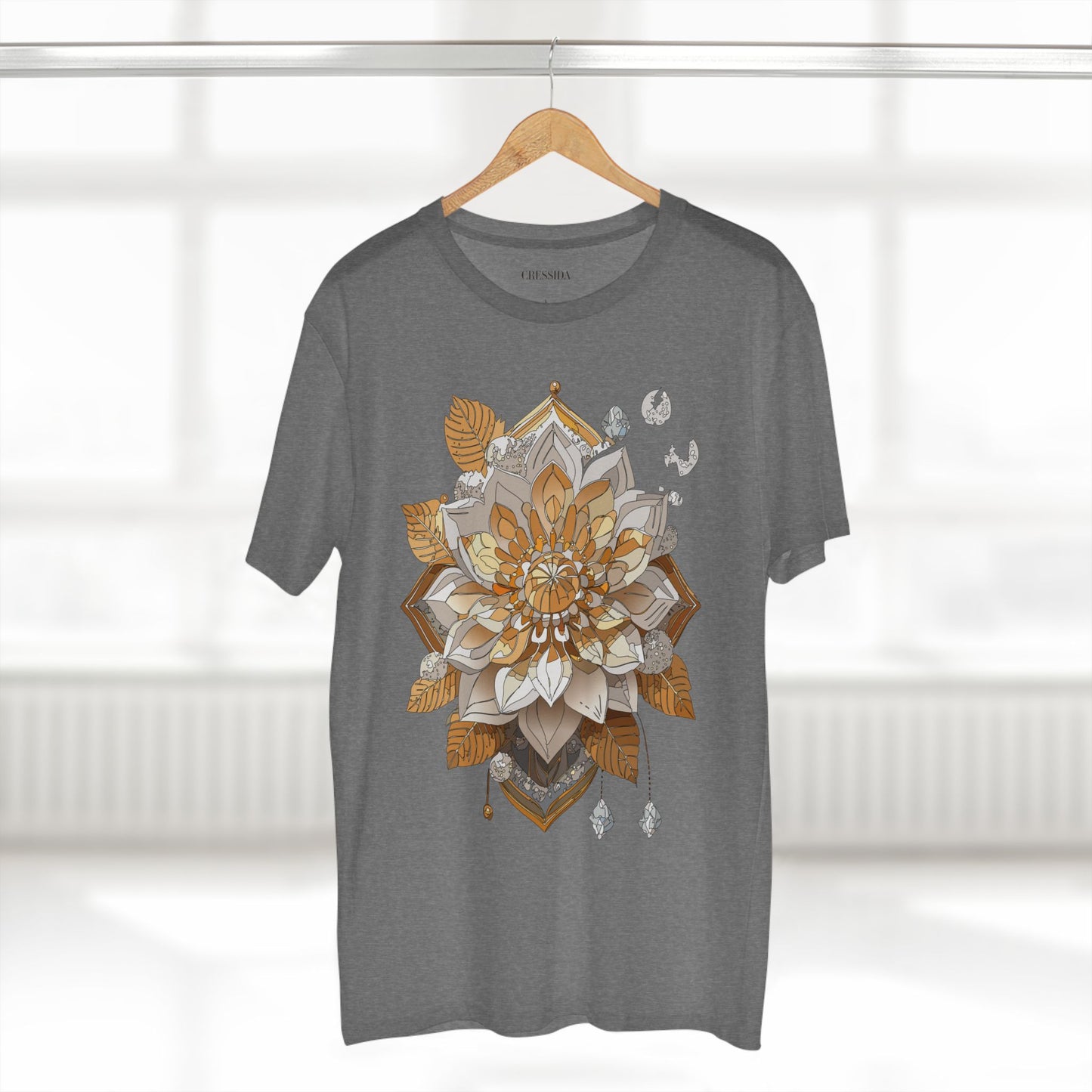 Floral Shirt, Shirt with Flower, Tee Shirt with Antique Flower