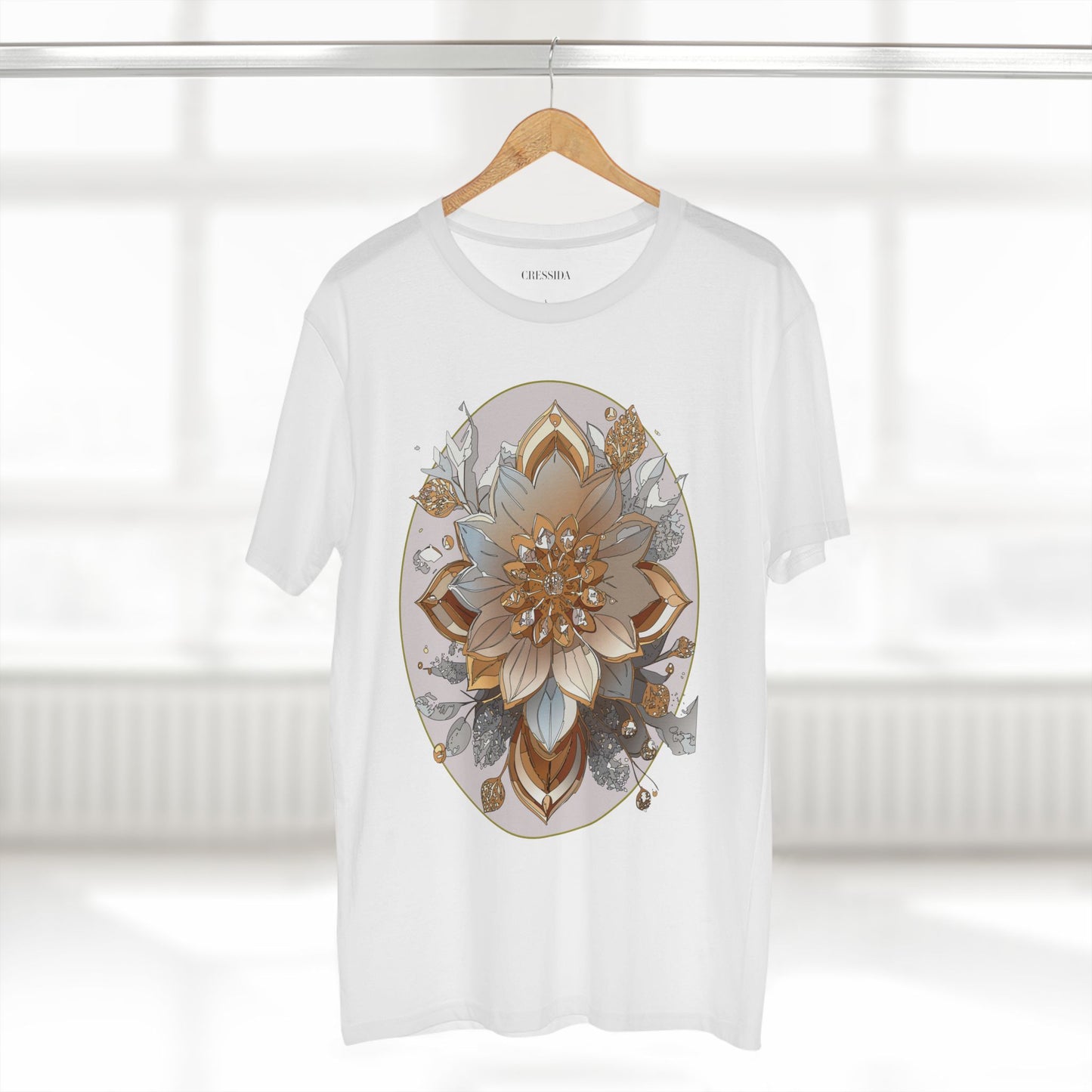 Floral Shirt, Shirt with Flower, Tee Shirt with Antique Flower