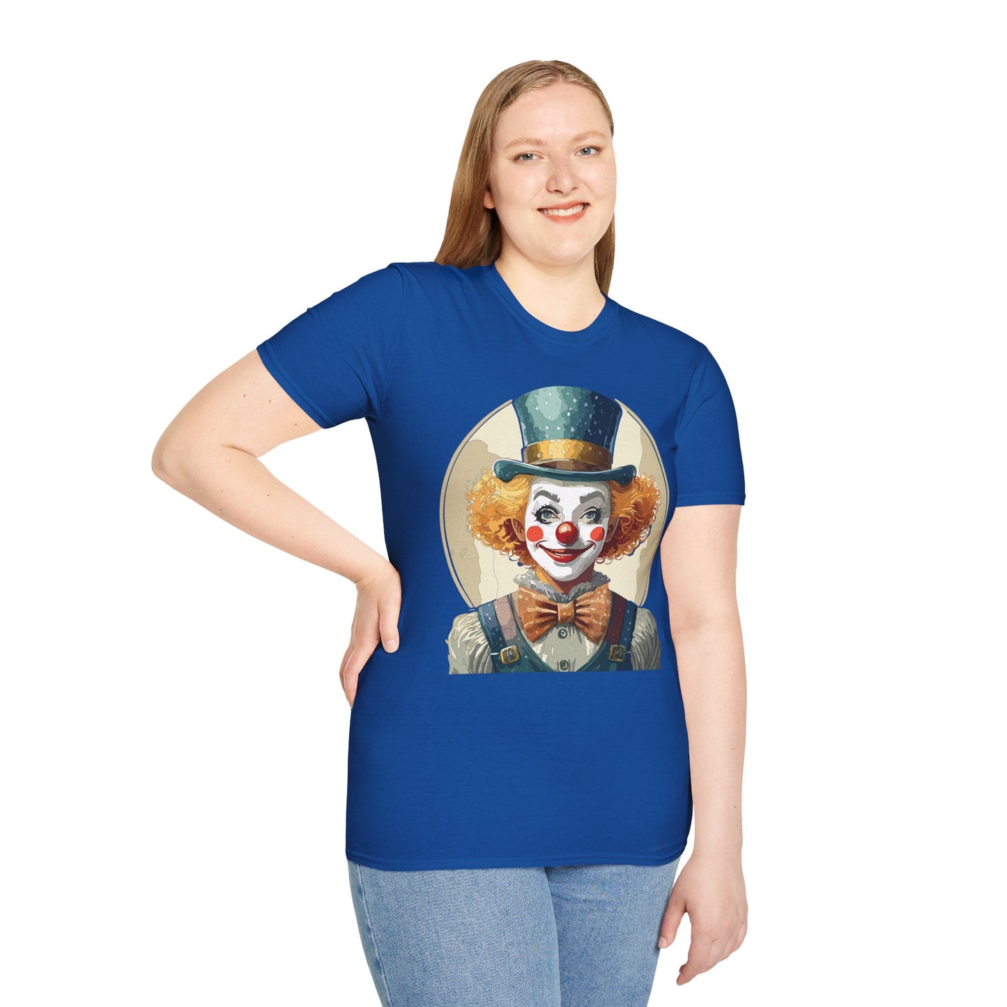 Clown Shirt, T Shirt with Clown, Funny Man Shirt, Tee Shirt with Funny Man, Circus Shirt, Shirt with Circus, Scary Man Shirt, Shirt with Scary Man