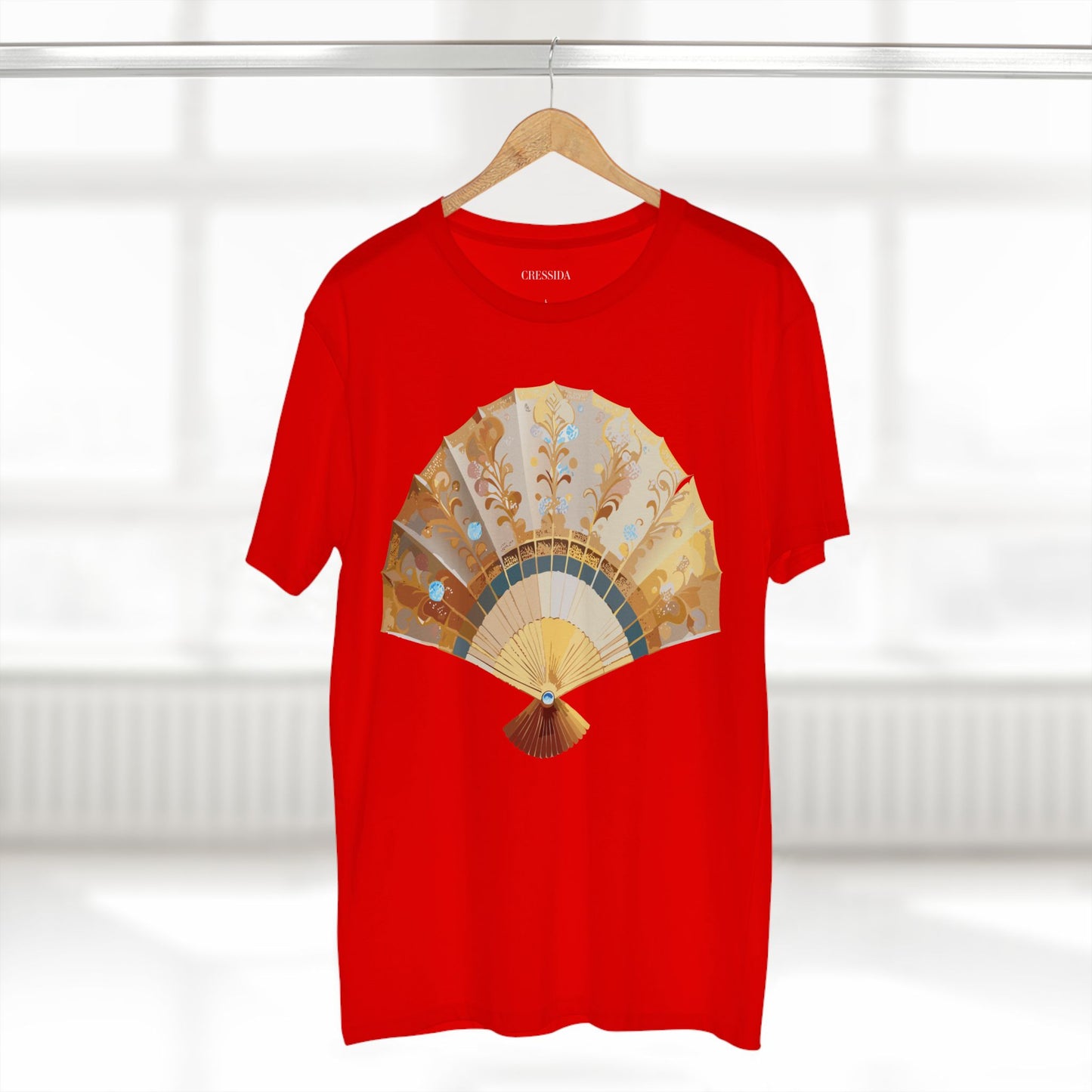 Fan shirt, Shirt with Fan, Tee Shirt with Antique Fan