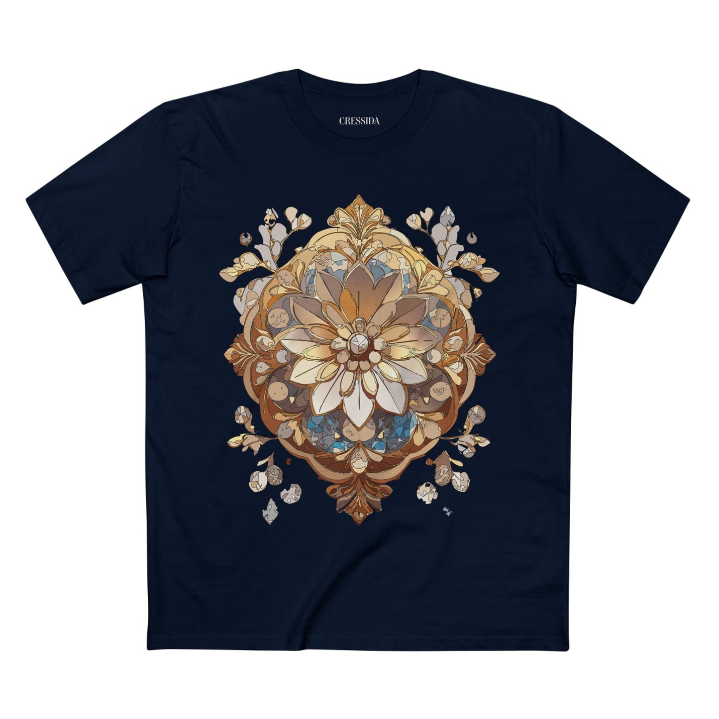 Floral Shirt, Shirt with Flower, Tee Shirt with Antique Flower