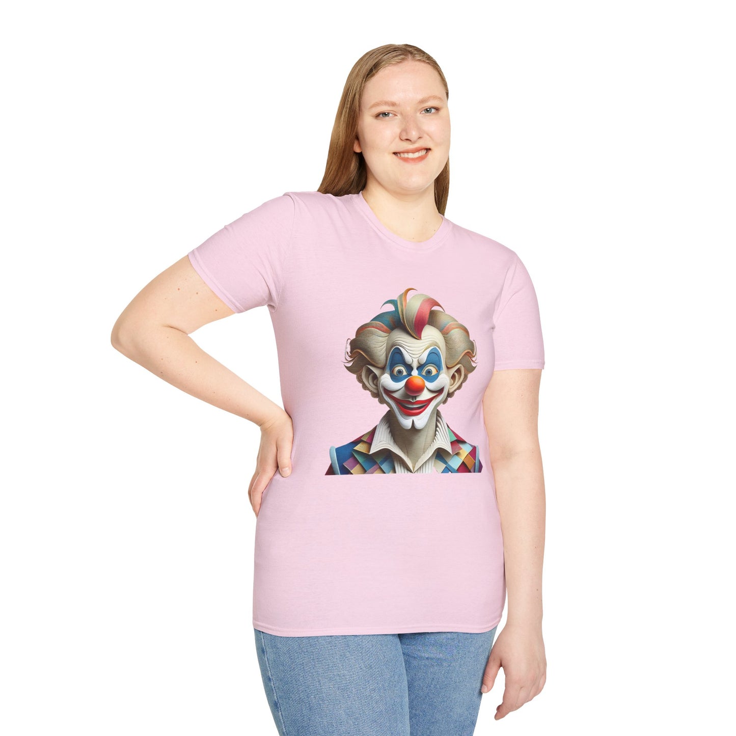 Clown Shirt, T Shirt with Clown, Funny Man Shirt, Tee Shirt with Funny Man, Circus Shirt, Shirt with Circus, Scary Man Shirt, Shirt with Scary Man