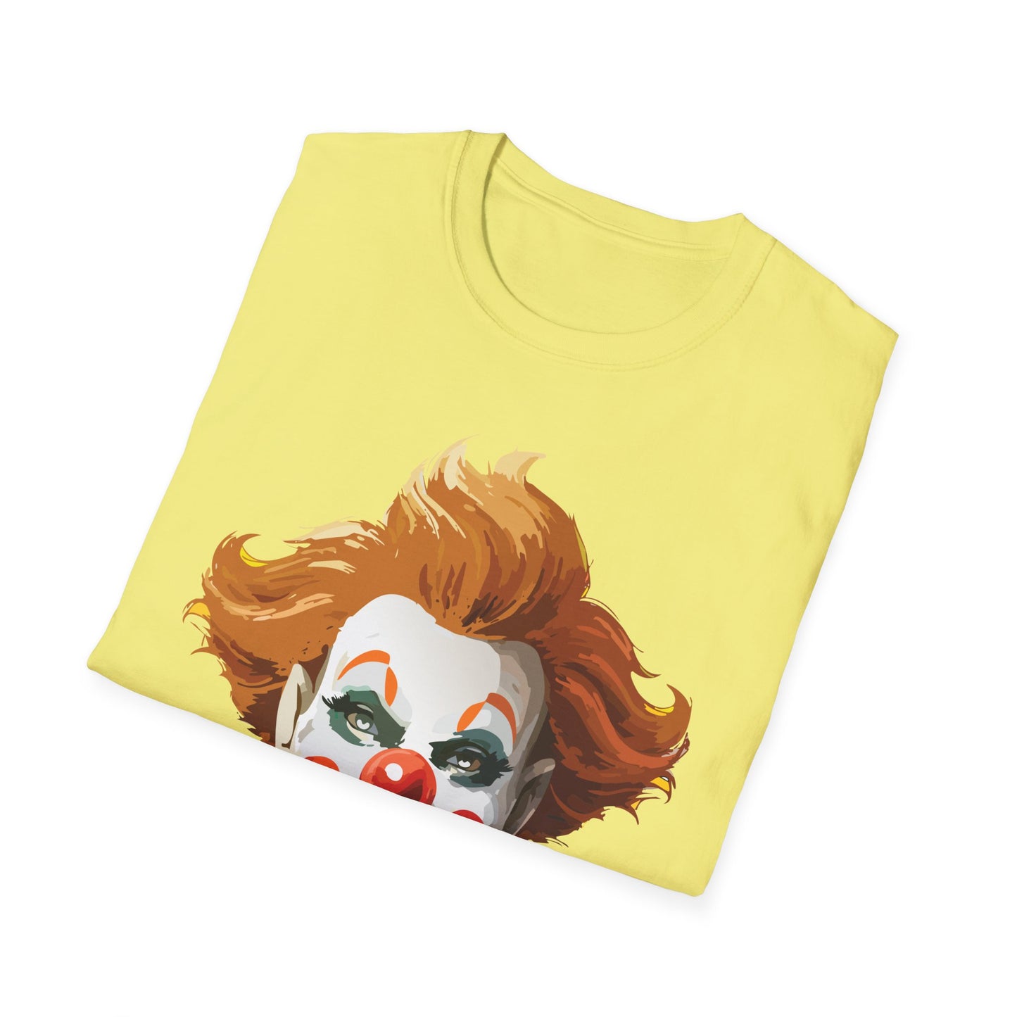 Clown Shirt, T Shirt with Clown, Funny Man Shirt, Tee Shirt with Funny Man, Circus Shirt, Shirt with Circus, Scary Man Shirt, Shirt with Scary Man