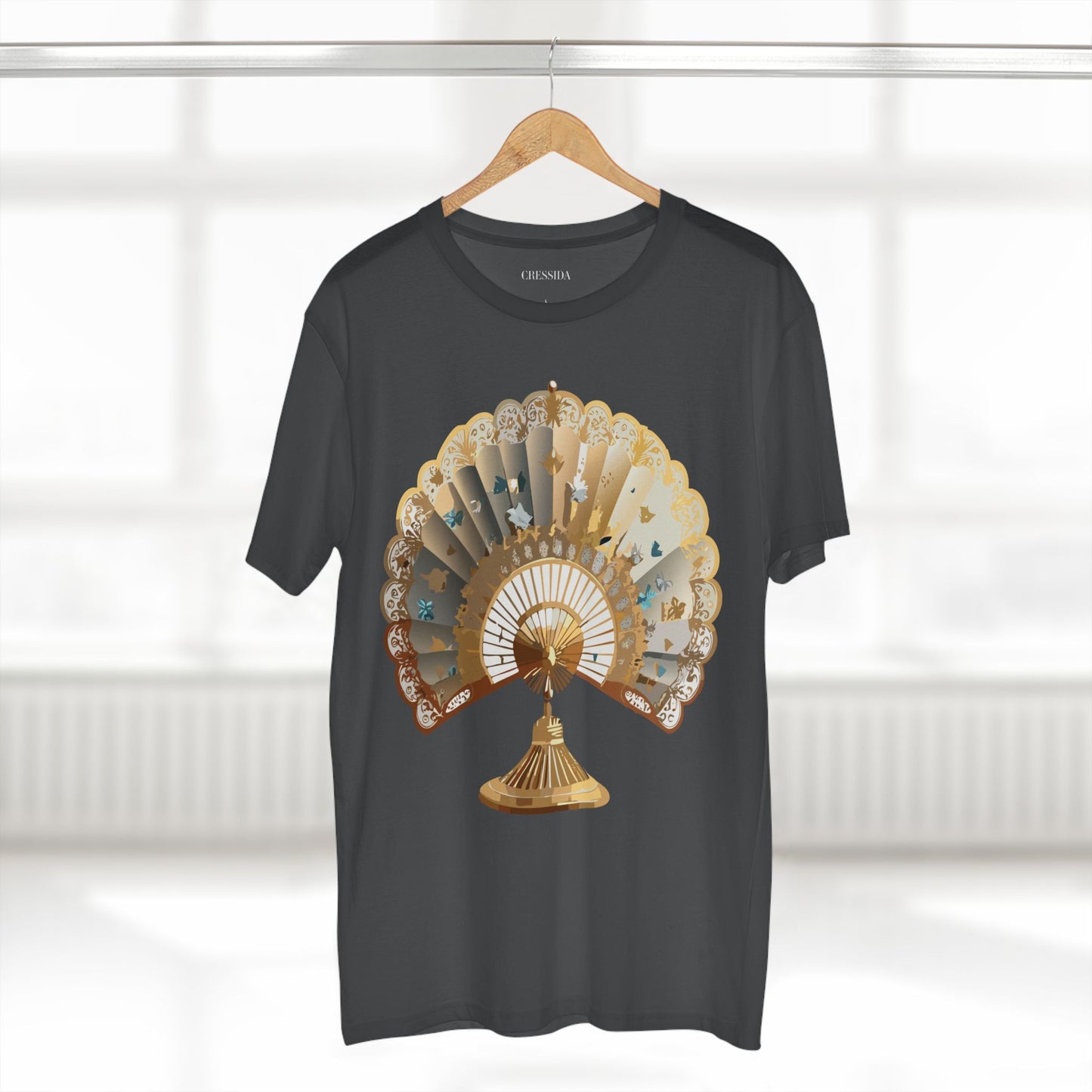 Fan shirt, Shirt with Fan, Tee Shirt with Antique Fan
