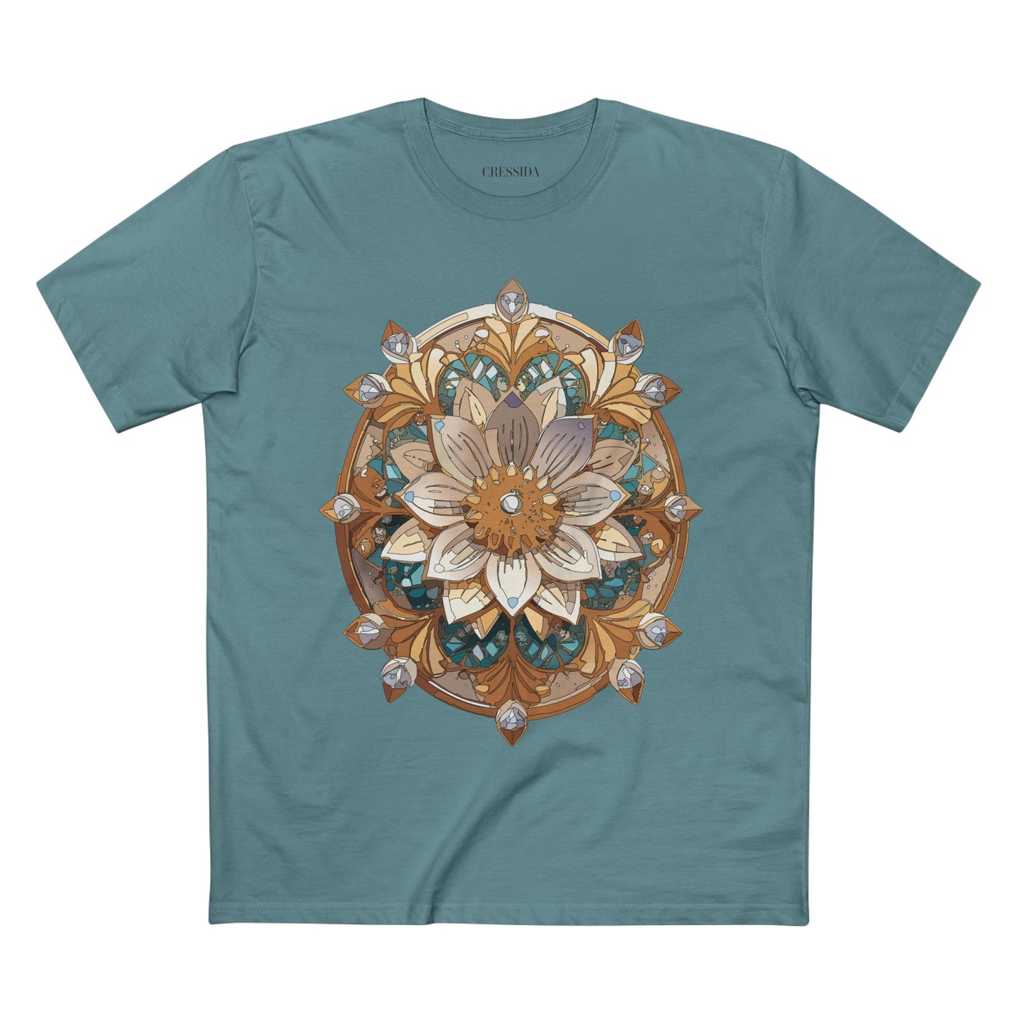 Floral Shirt, Shirt with Flower, Tee Shirt with Antique Flower