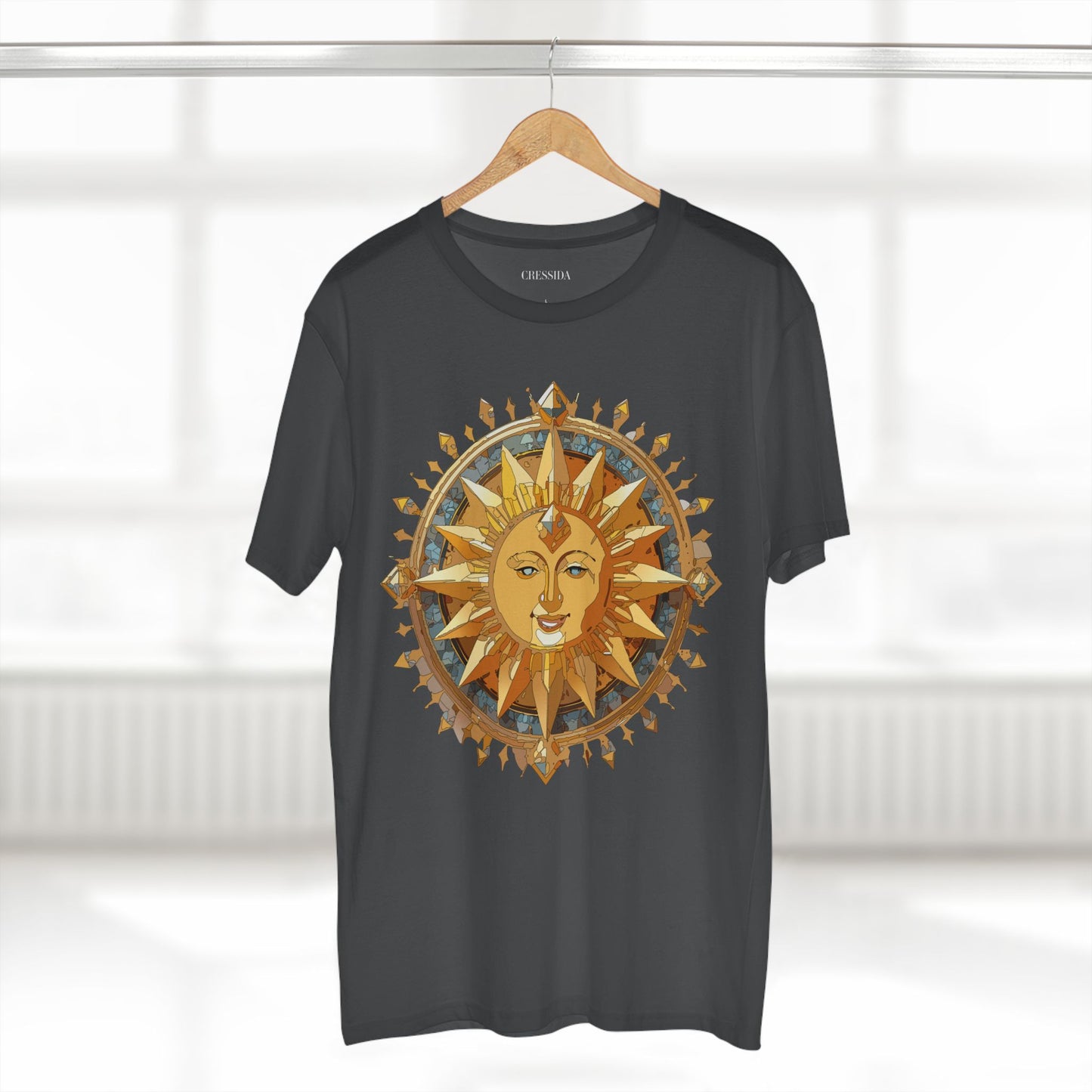 Sun Shirt, Shirt with Sun, Tee Shirt with Gold Sun