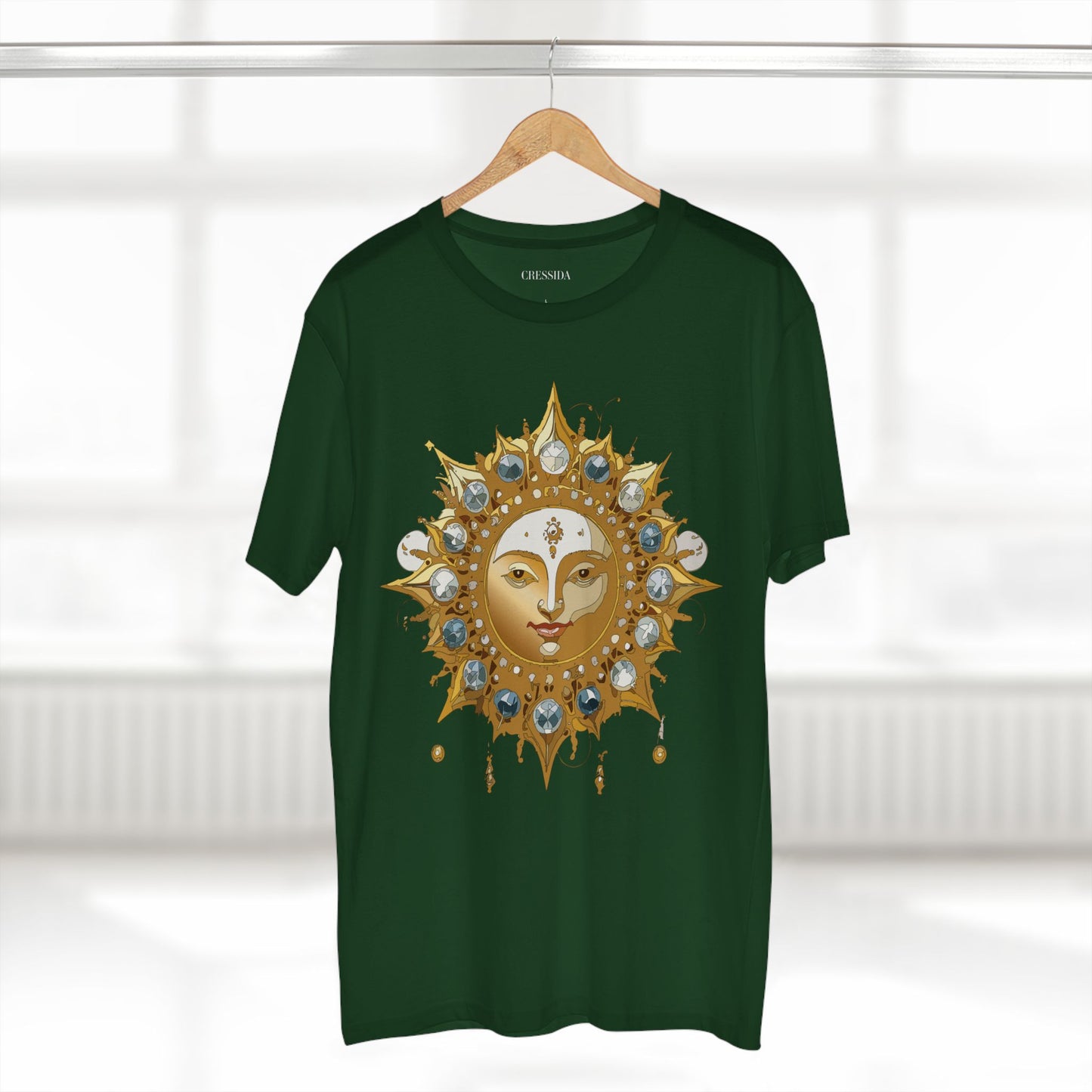 Sun Shirt, Shirt with Sun, Tee Shirt with Gold Sun