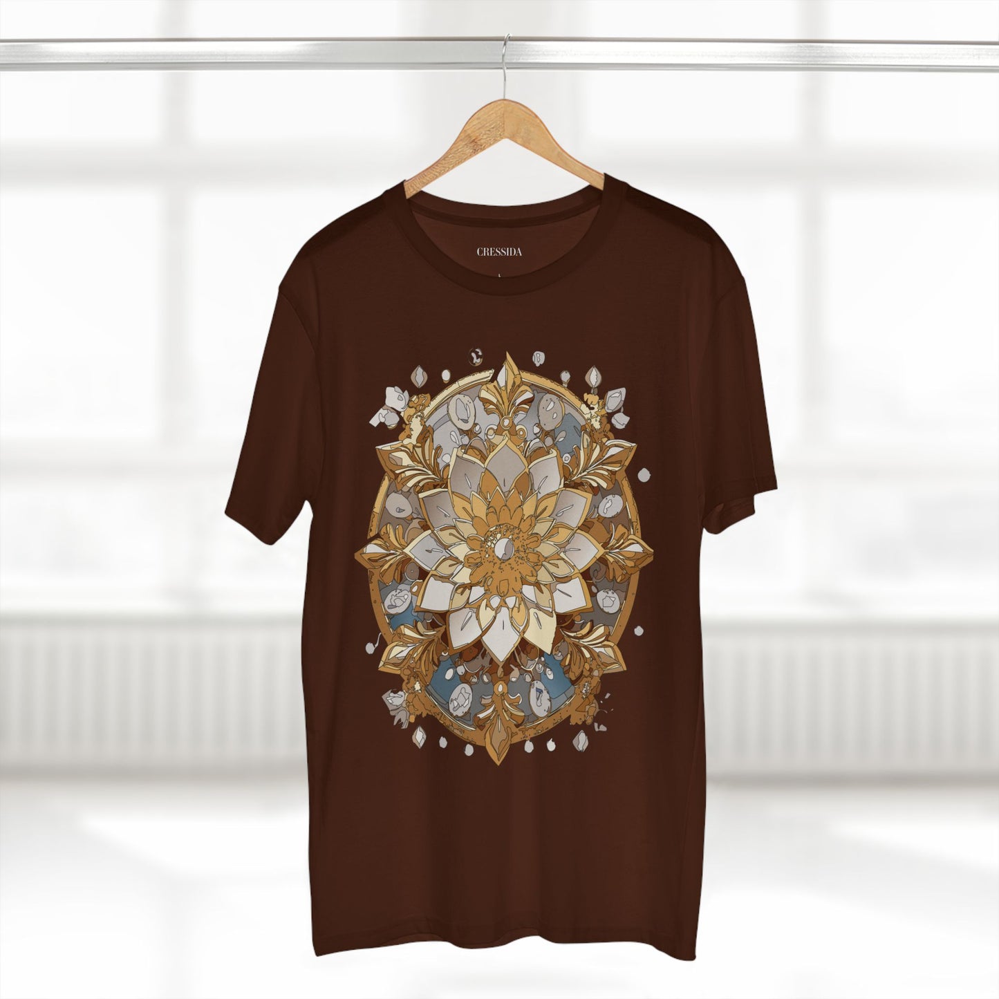 Floral Shirt, Shirt with Flower, Tee Shirt with Antique Flower