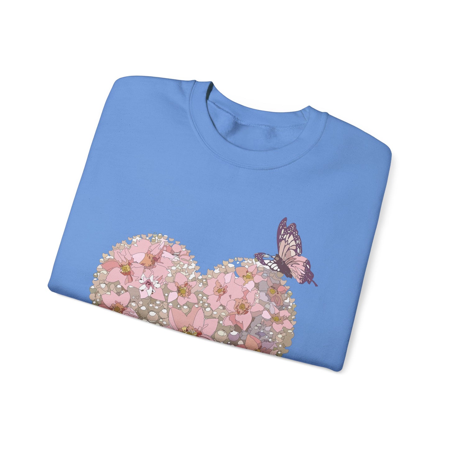 Floral Heart Sweatshirt, Floral Love Sweatshirt, Valentine's Day Sweatshirt, Heart Floral Sweatshirt