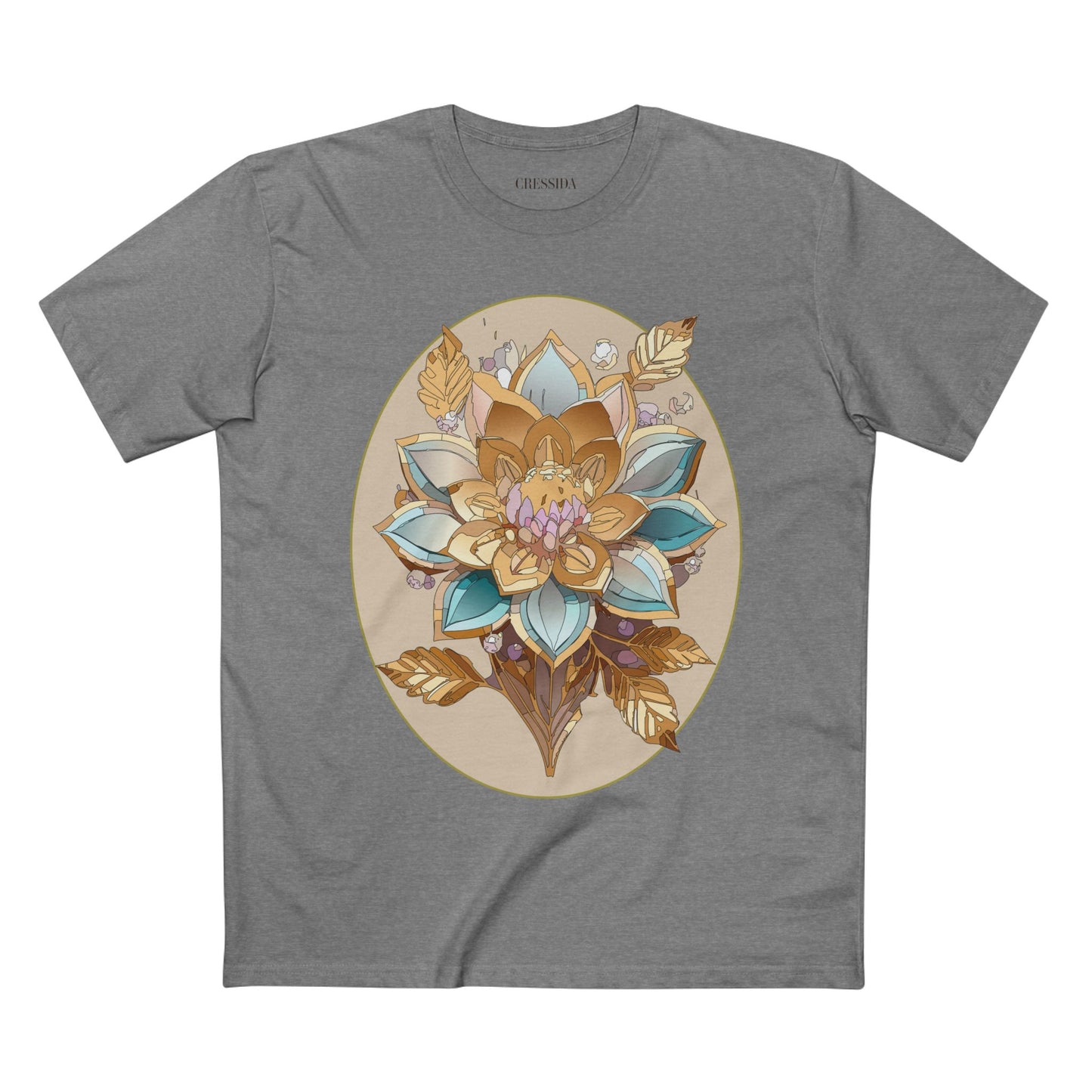 Floral Shirt, Shirt with Flower, Tee Shirt with Antique Flower