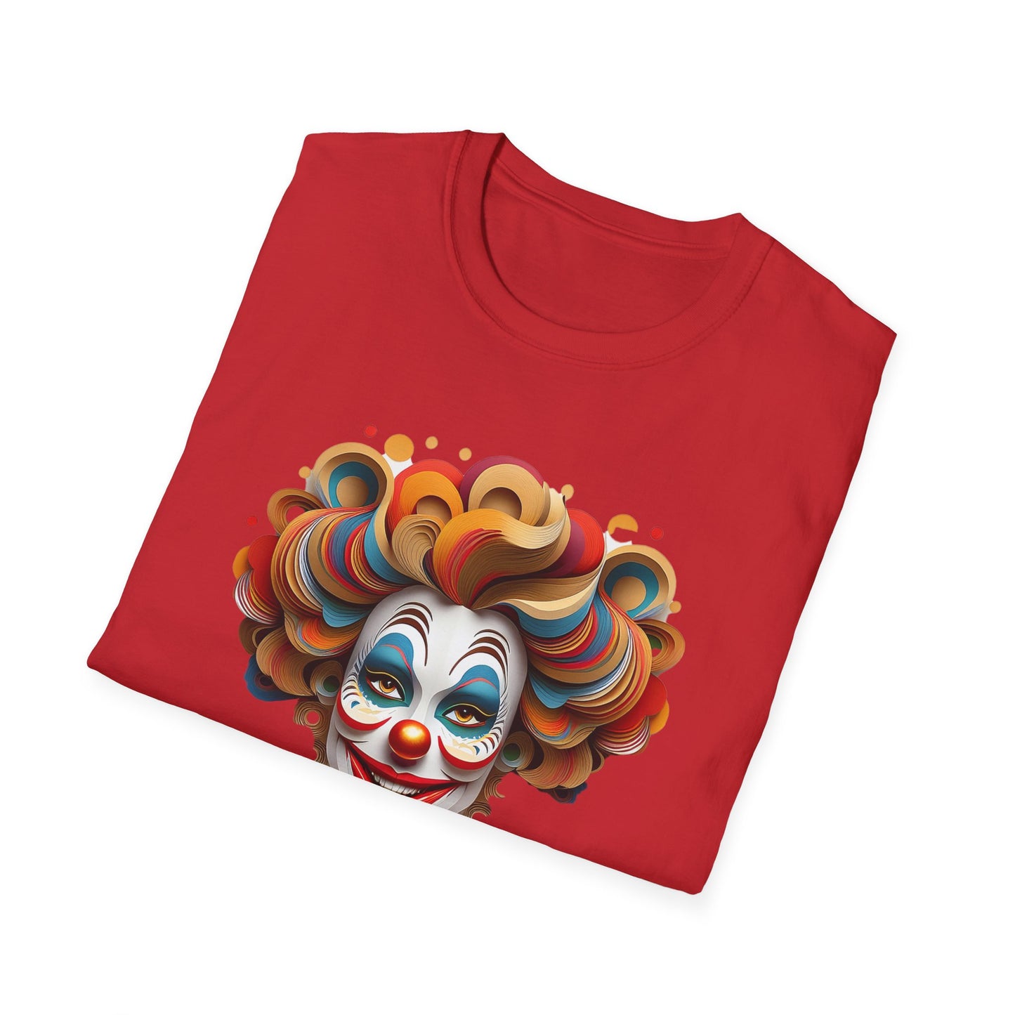 Clown Shirt, T Shirt with Clown, Funny Man Shirt, Tee Shirt with Funny Man, Circus Shirt, Shirt with Circus, Scary Man Shirt, Shirt with Scary Man