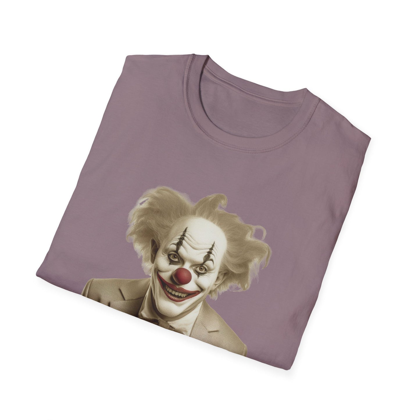 Clown Shirt, T Shirt with Clown, Funny Man Shirt, Tee Shirt with Funny Man, Circus Shirt, Shirt with Circus, Scary Man Shirt, Shirt with Scary Man