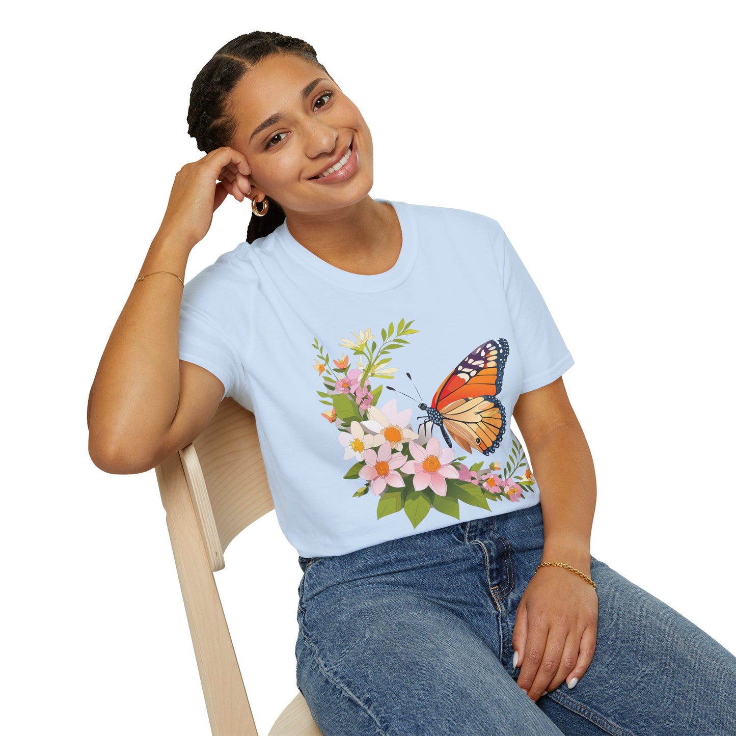 Butterfly Shirt, T Shirt with Butterfly, Monarch Shirt