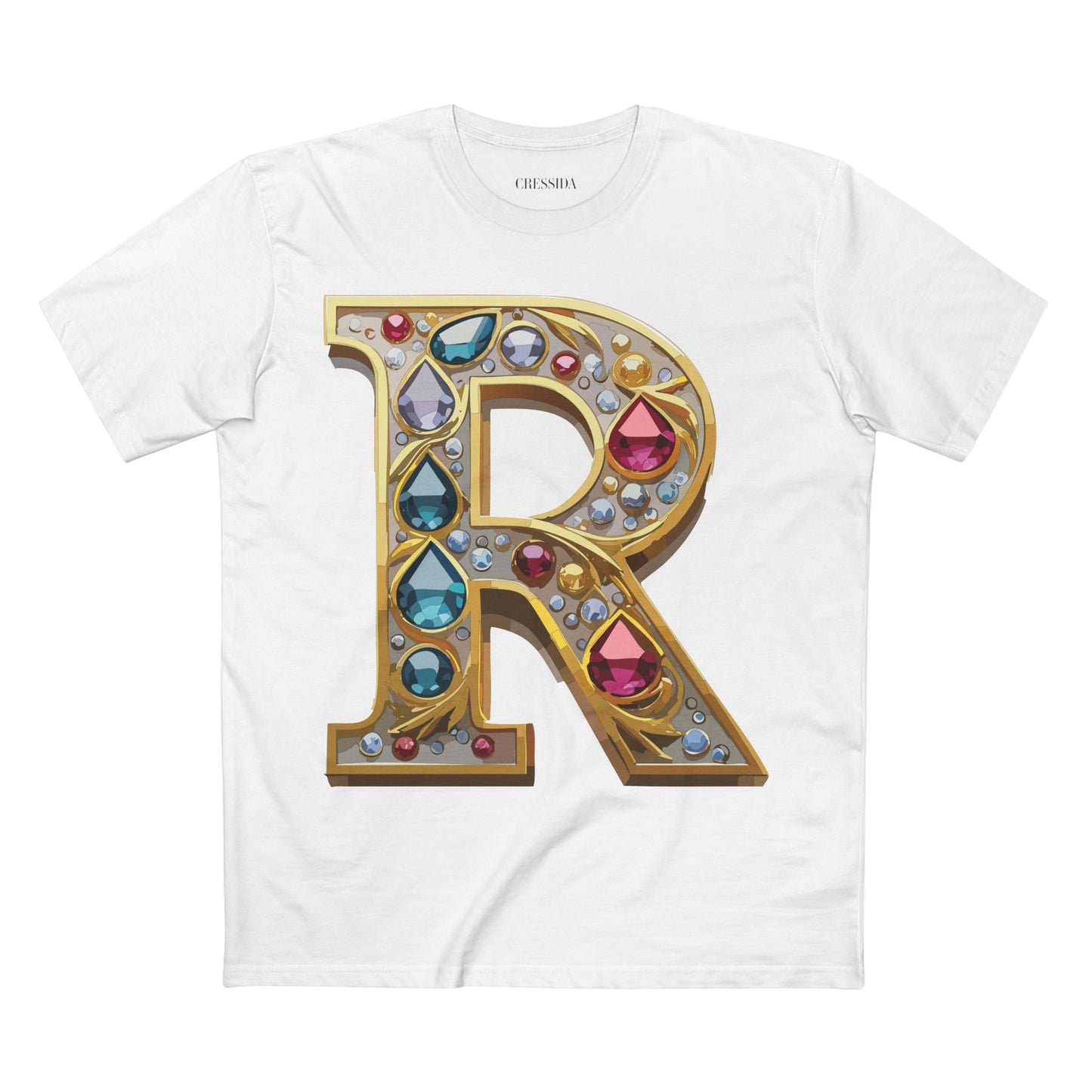 Letter Shirt, Shirt with Letters, Tee Shirt with Gold Letters