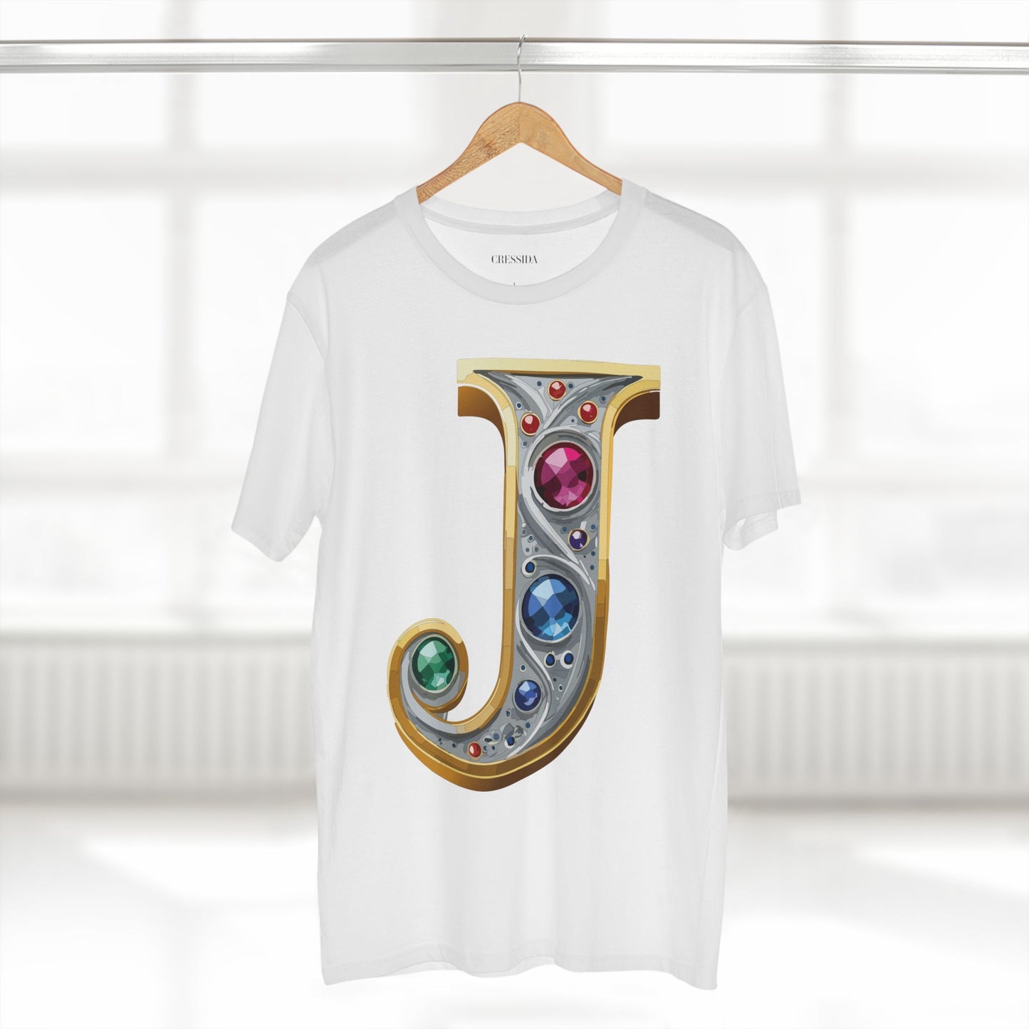 Letter Shirt, Shirt with Letters, Tee Shirt with Gold Letters
