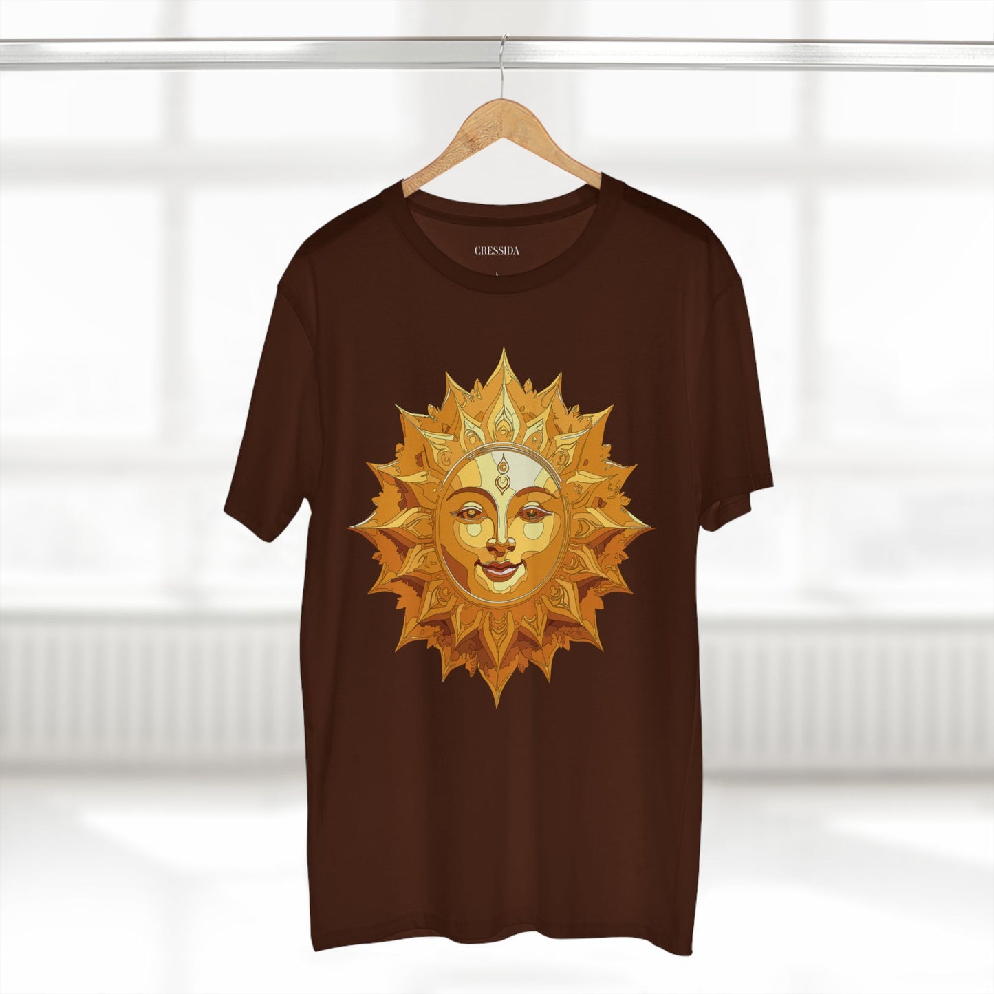 Sun Shirt, Shirt with Sun, Tee Shirt with Gold Sun