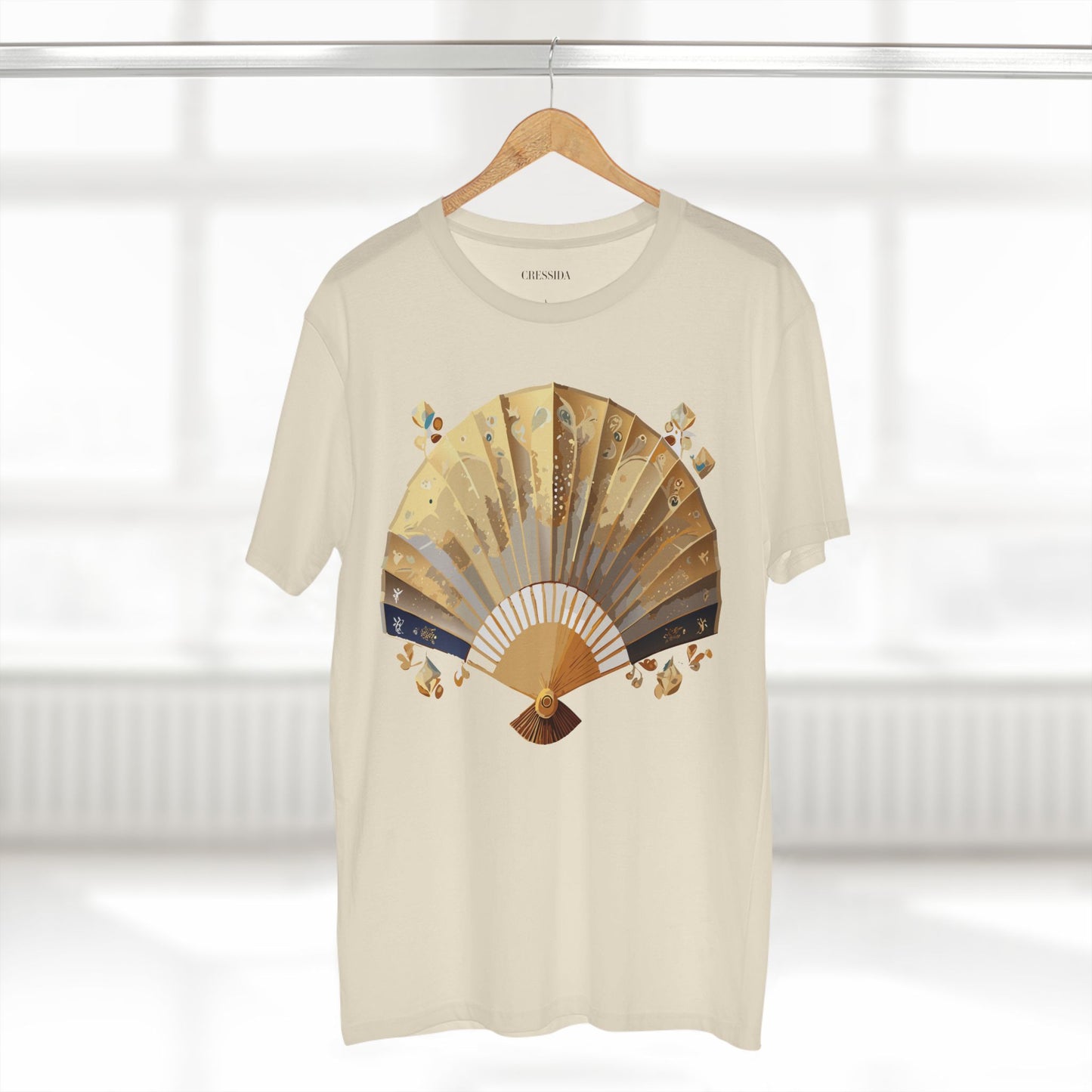 Fan shirt, Shirt with Fan, Tee Shirt with Antique Fan