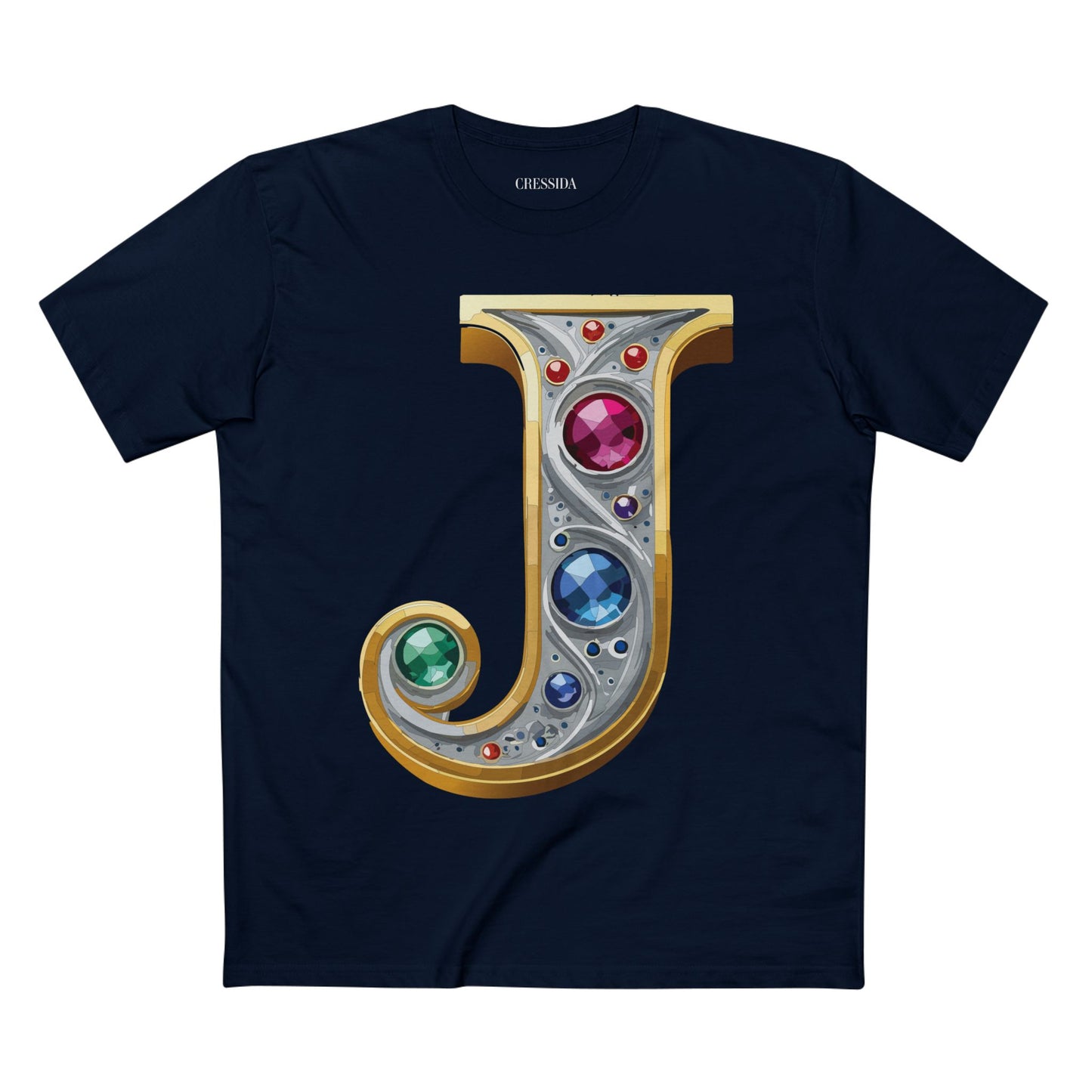 Letter Shirt, Shirt with Letters, Tee Shirt with Gold Letters