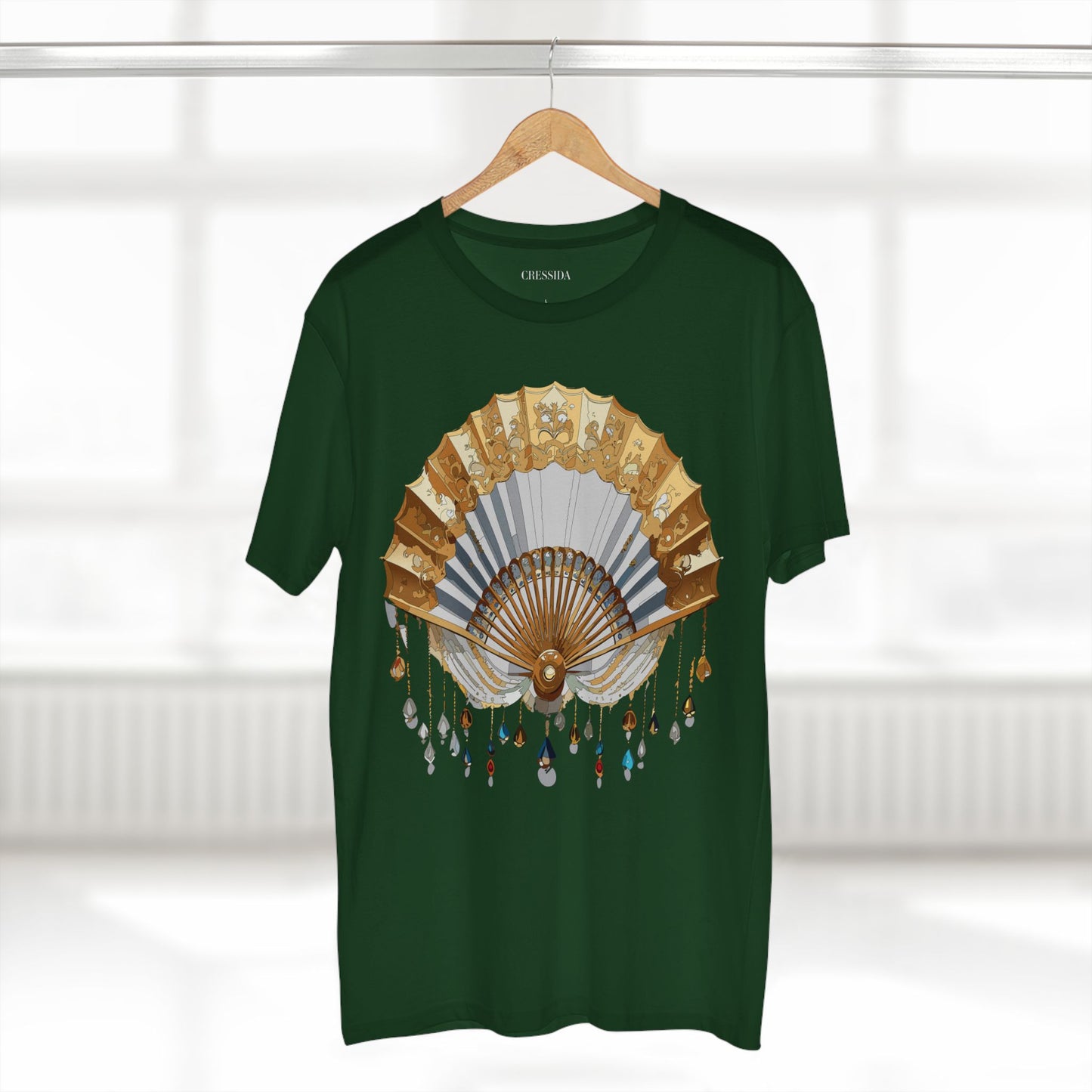 Fan shirt, Shirt with Fan, Tee Shirt with Antique Fan