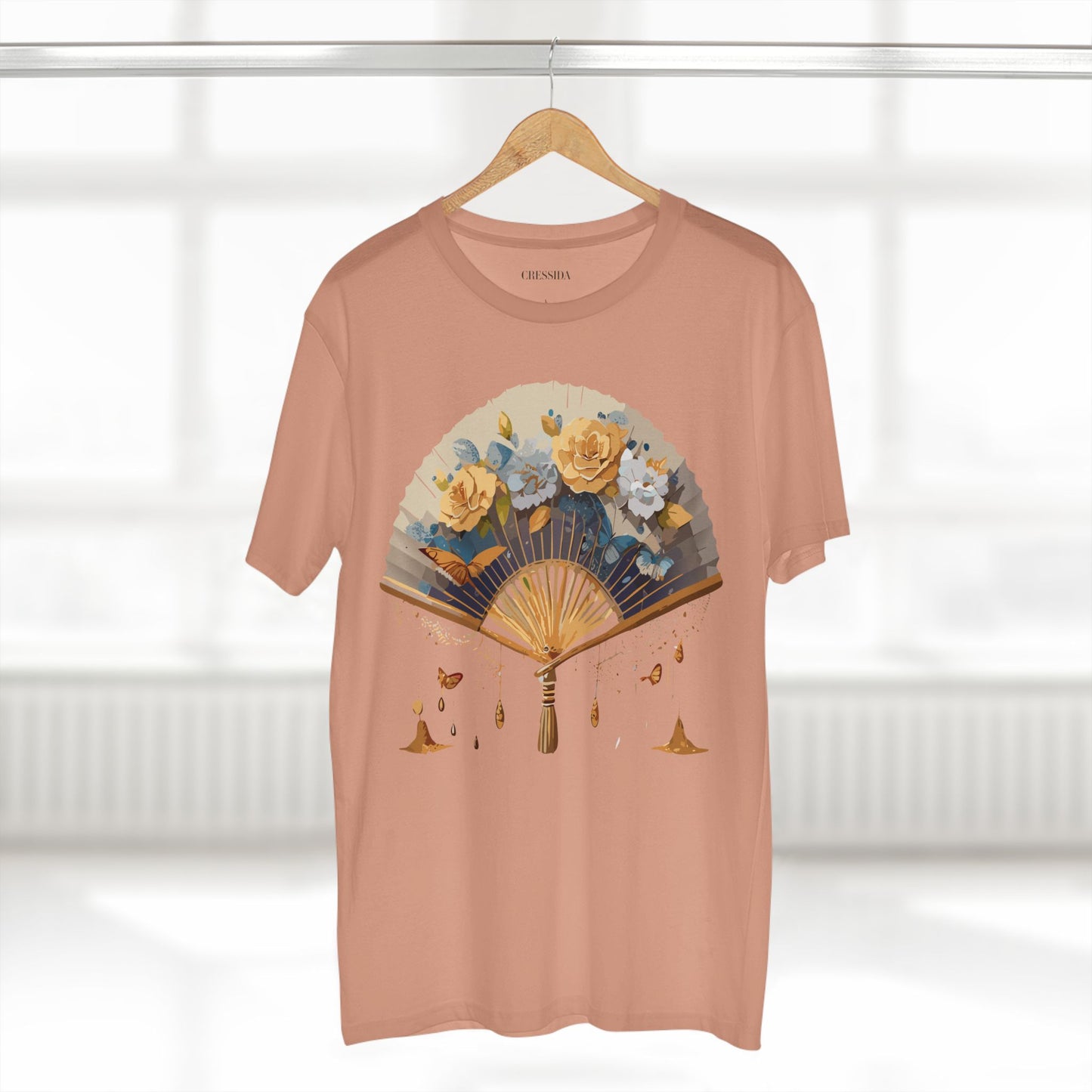 Fan shirt, Shirt with Fan, Tee Shirt with Antique Fan