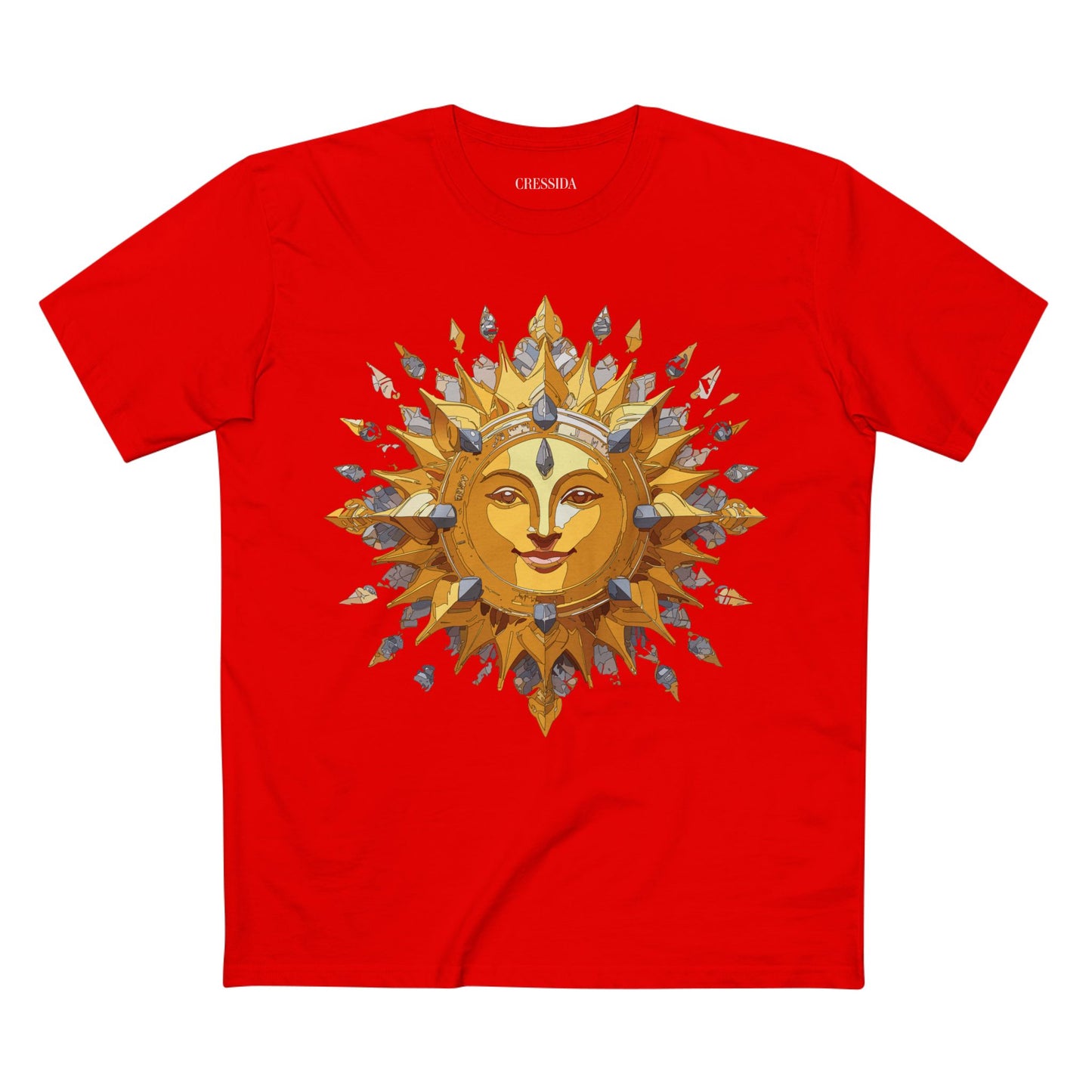 Sun Shirt, Shirt with Sun, Tee Shirt with Gold Sun