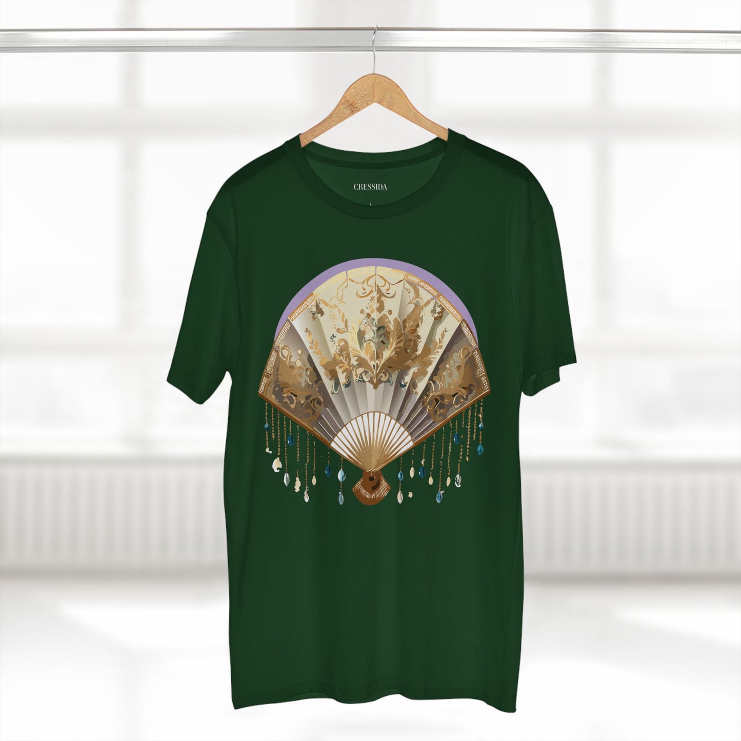 Fan shirt, Shirt with Fan, Tee Shirt with Antique Fan