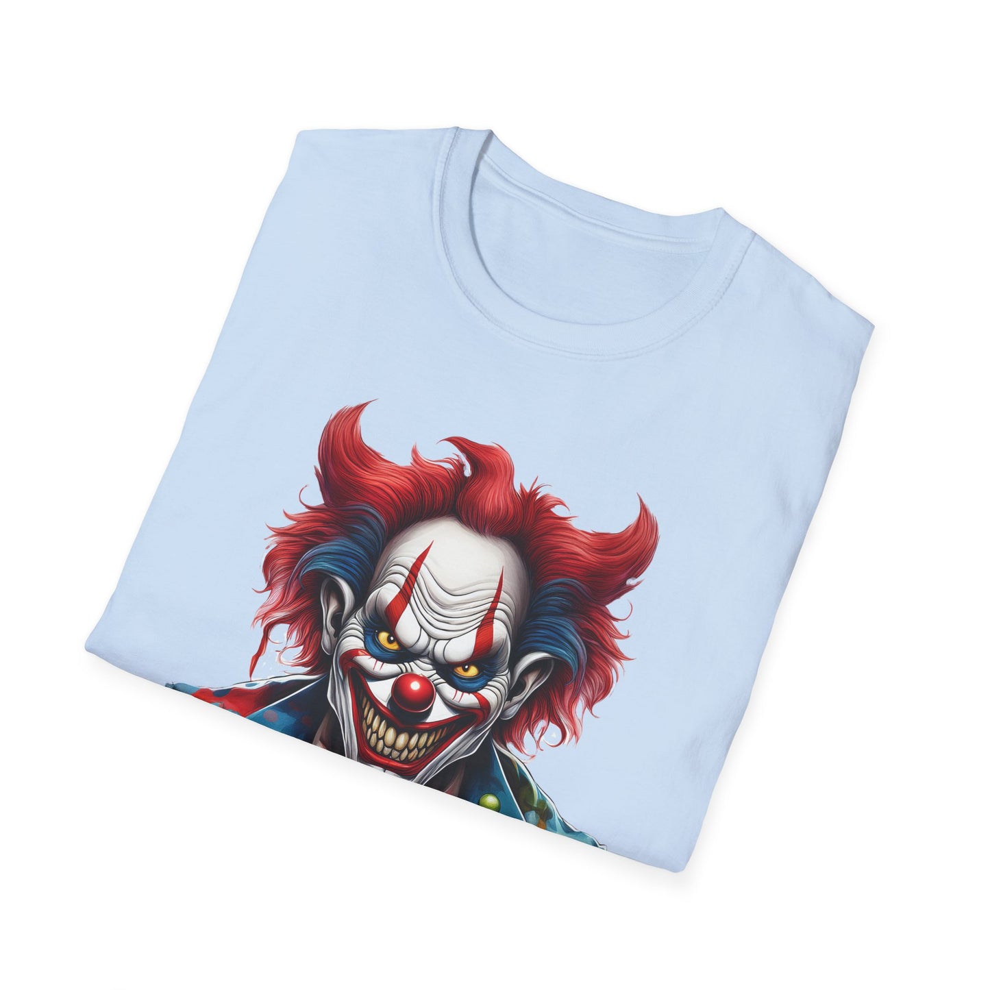 Clown Shirt, T Shirt with Clown, Funny Man Shirt, Tee Shirt with Funny Man, Circus Shirt, Shirt with Circus, Scary Man Shirt, Shirt with Scary Man