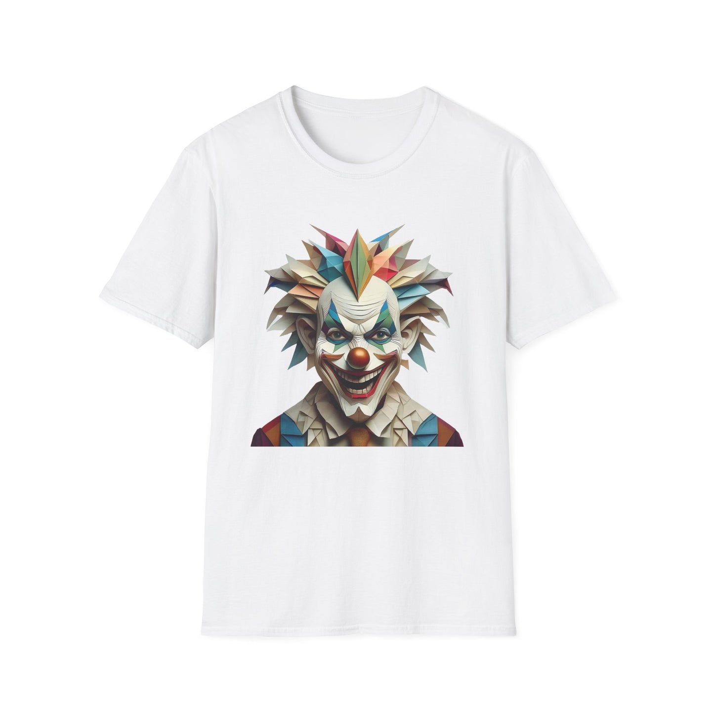 Clown Shirt, T Shirt with Clown, Funny Man Shirt, Tee Shirt with Funny Man, Circus Shirt, Shirt with Circus, Scary Man Shirt, Shirt with Scary Man