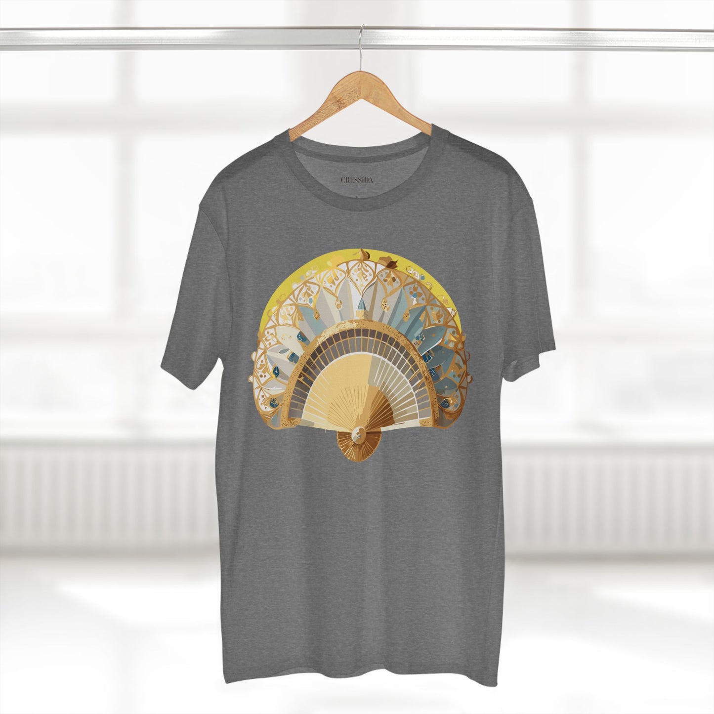Fan shirt, Shirt with Fan, Tee Shirt with Antique Fan