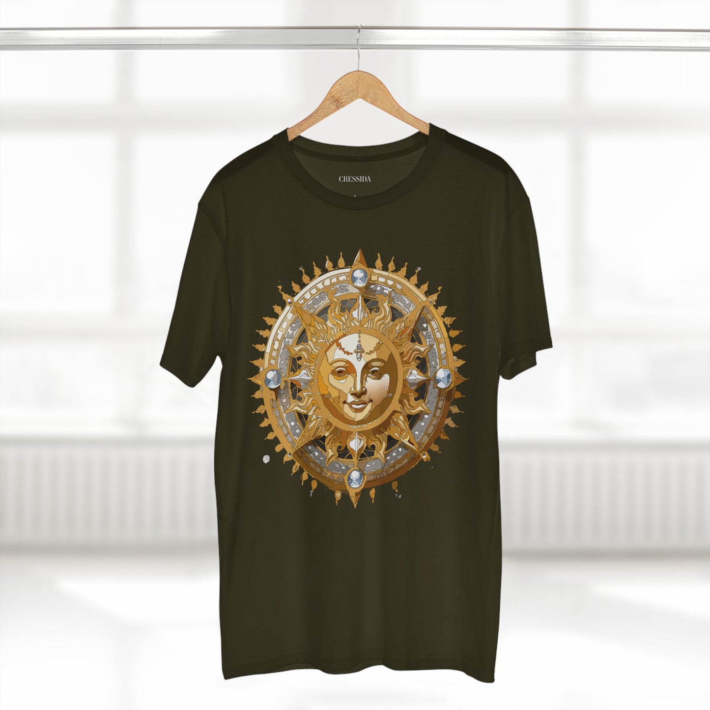 Sun Shirt, Shirt with Sun, Tee Shirt with Gold Sun