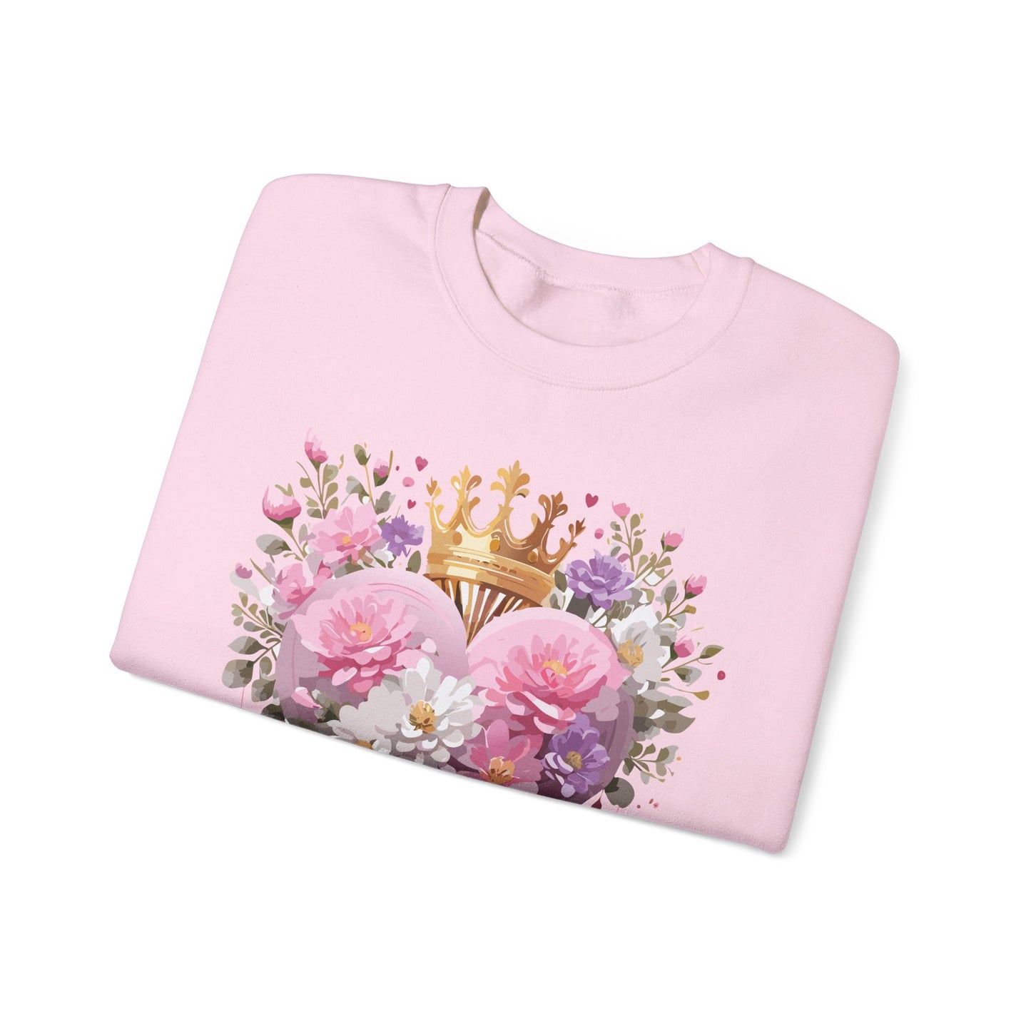 Floral Heart Sweatshirt, Floral Love Sweatshirt, Valentine's Day Sweatshirt, Heart Floral Sweatshirt