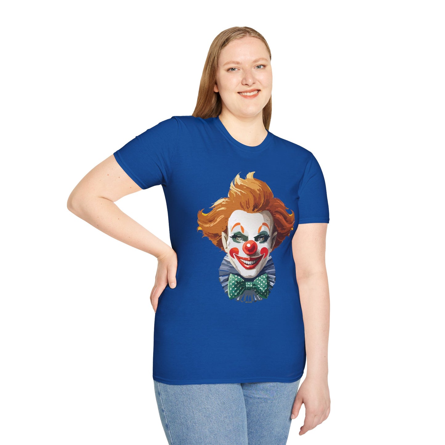 Clown Shirt, T Shirt with Clown, Funny Man Shirt, Tee Shirt with Funny Man, Circus Shirt, Shirt with Circus, Scary Man Shirt, Shirt with Scary Man