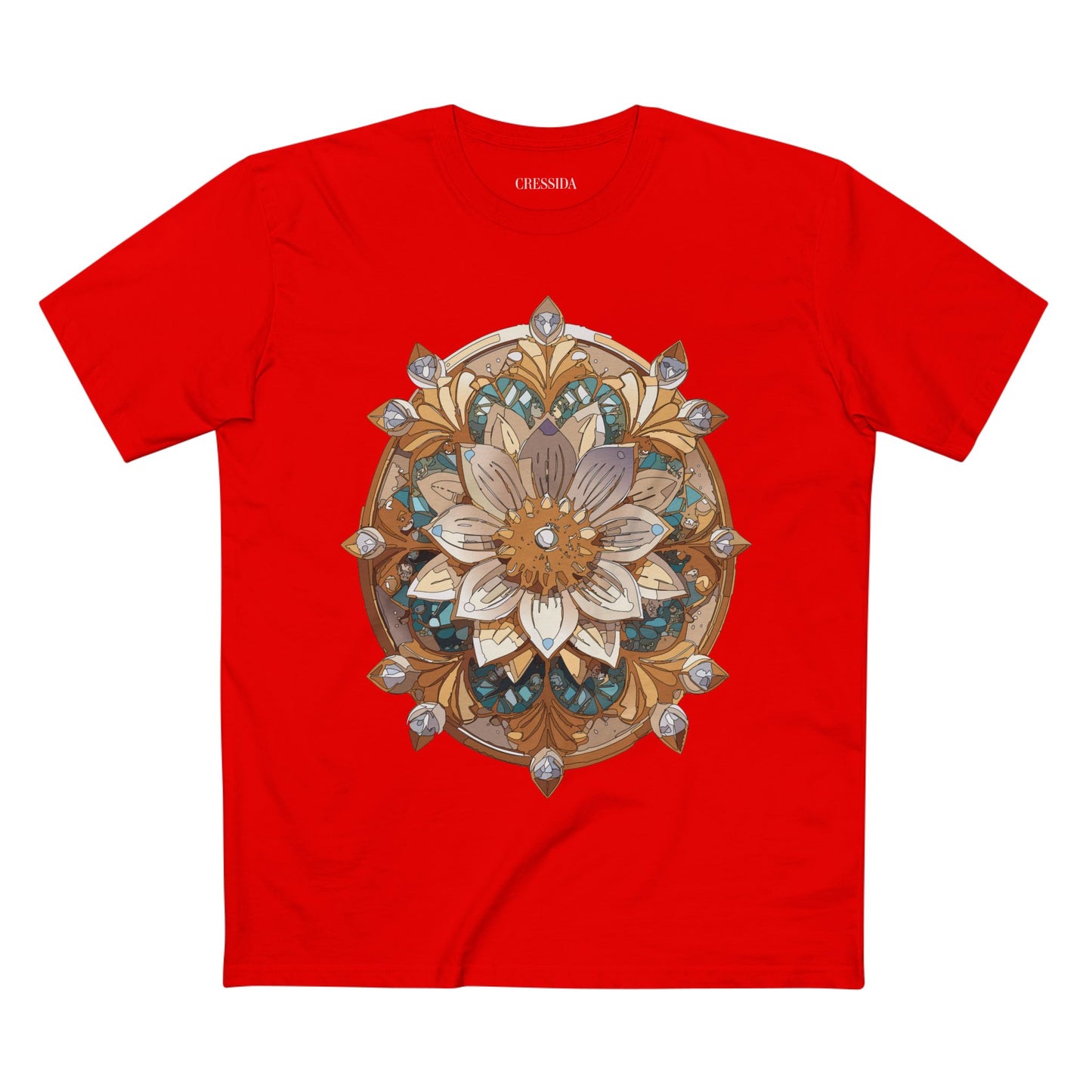 Floral Shirt, Shirt with Flower, Tee Shirt with Antique Flower