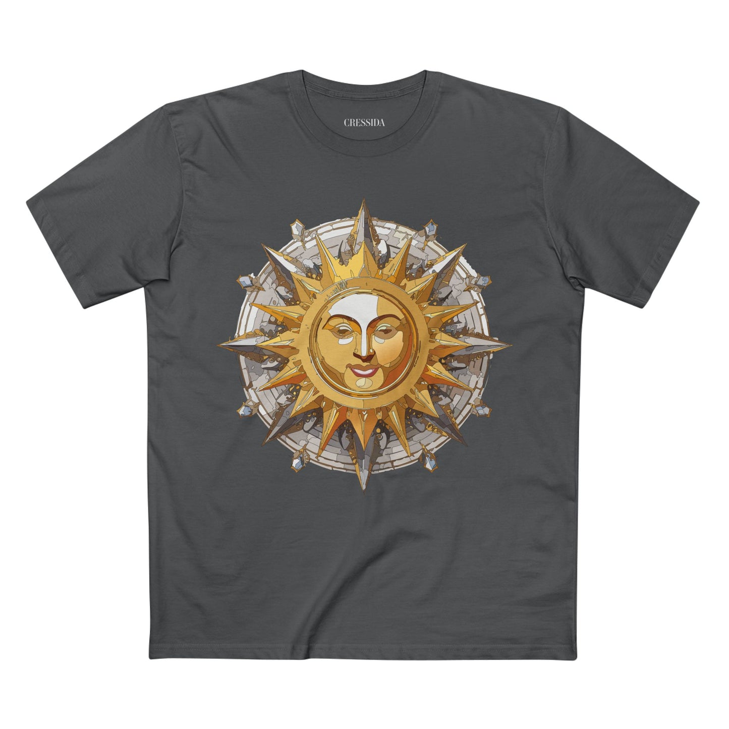 Sun Shirt, Shirt with Sun, Tee Shirt with Gold Sun