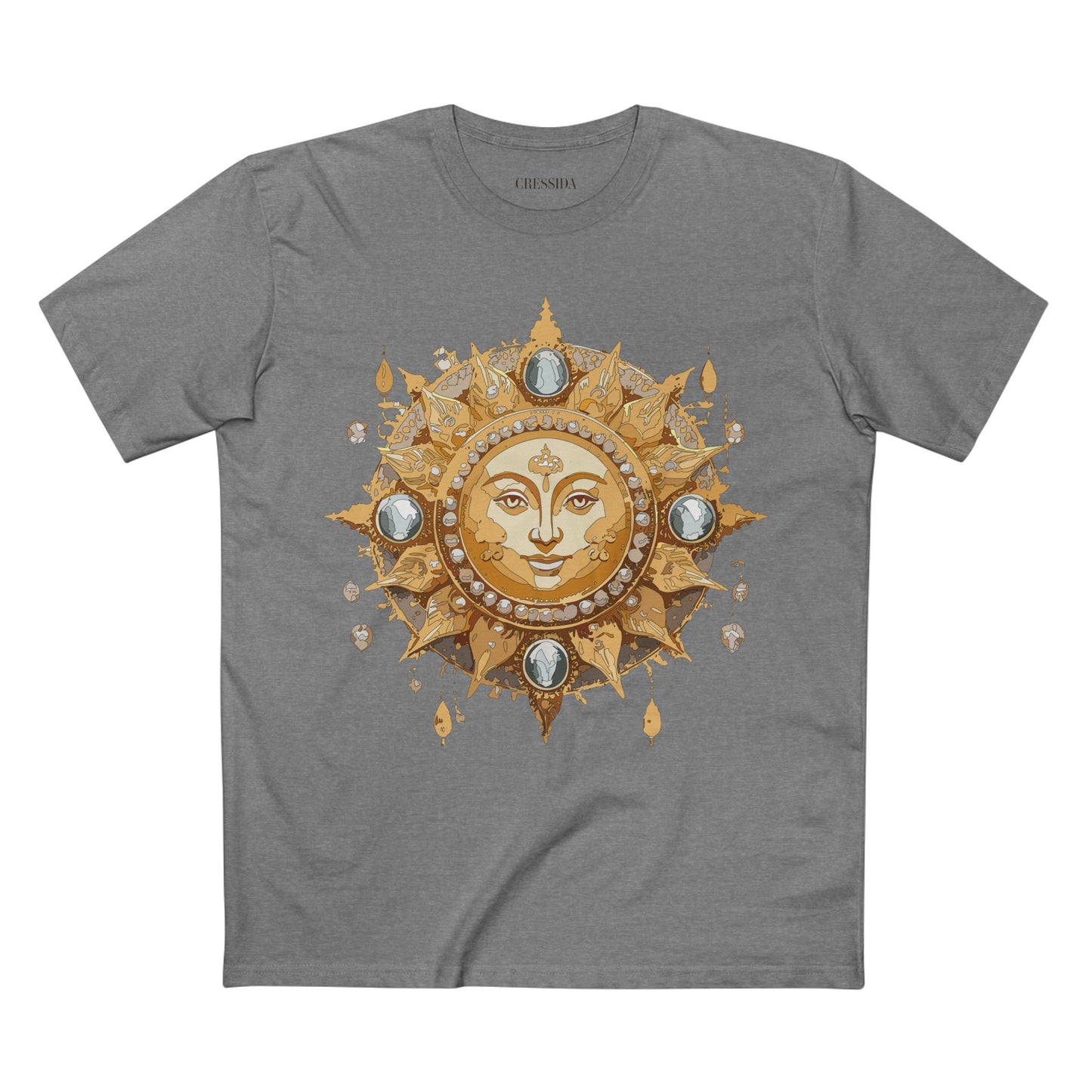 Sun Shirt, Shirt with Sun, Tee Shirt with Gold Sun